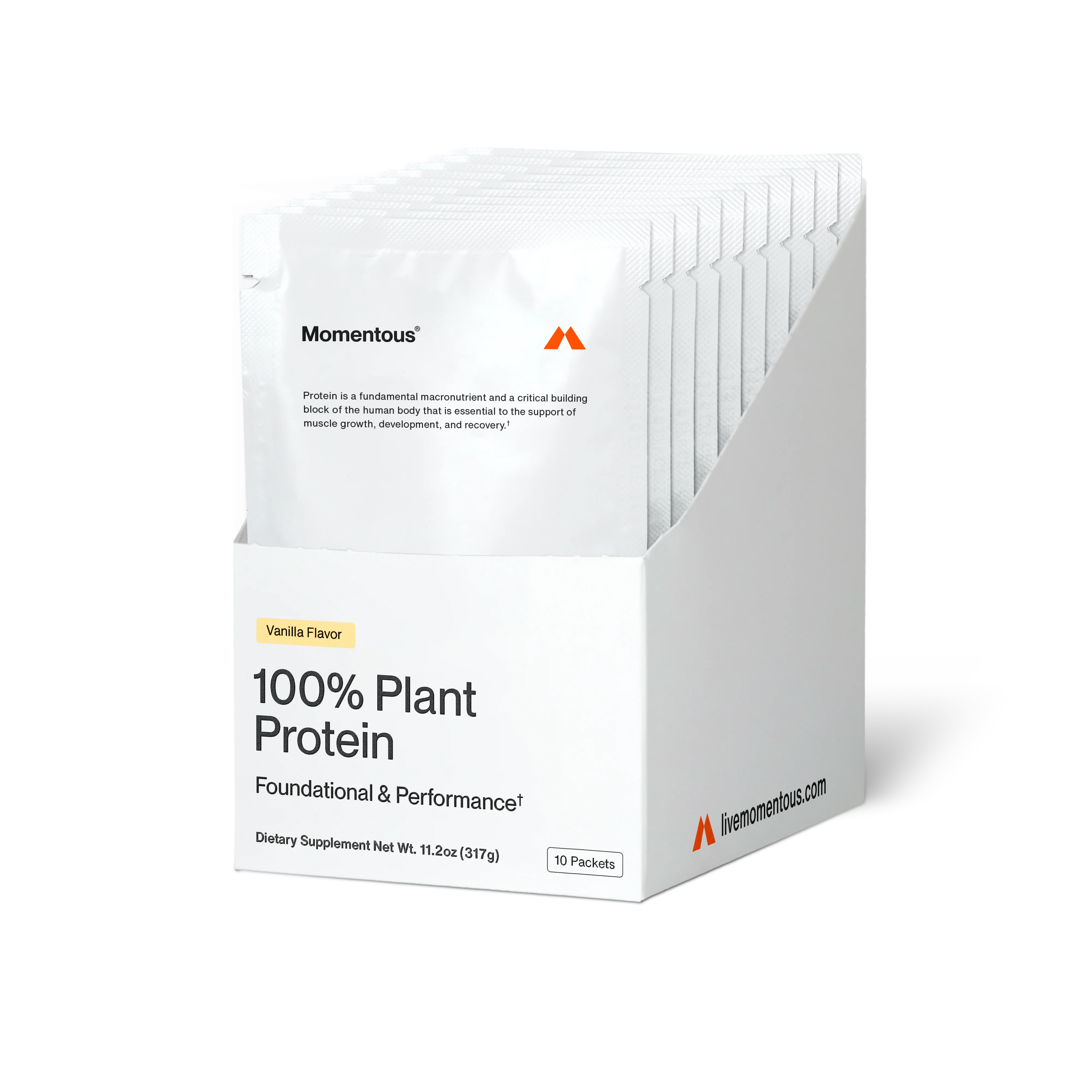 Momentous 100% Plant Protein 10-Travel Packs - Image 2