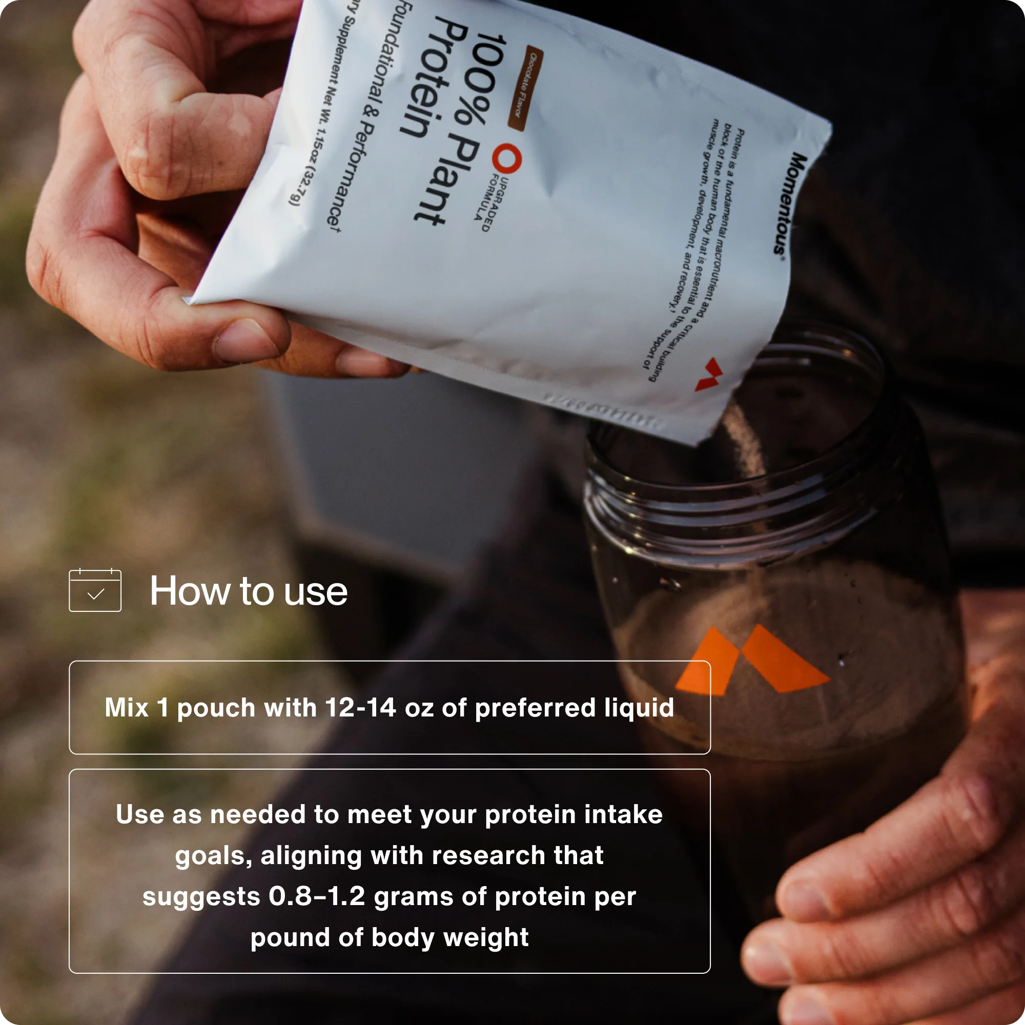 Momentous 100% Plant Protein 10-Travel Packs - Image 5