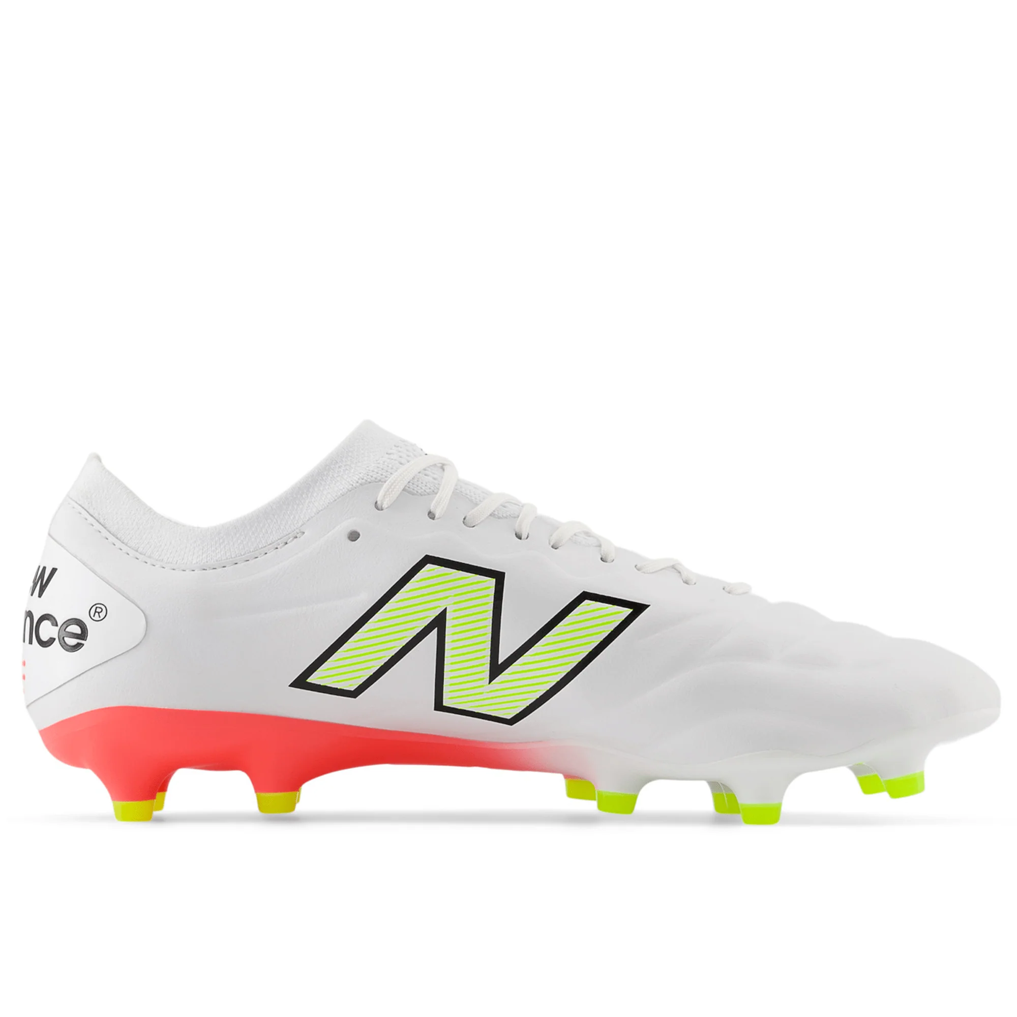 New Balance Wide 442 V2 Elite FG - White/Energy Red/Hi-Lite - Image 3