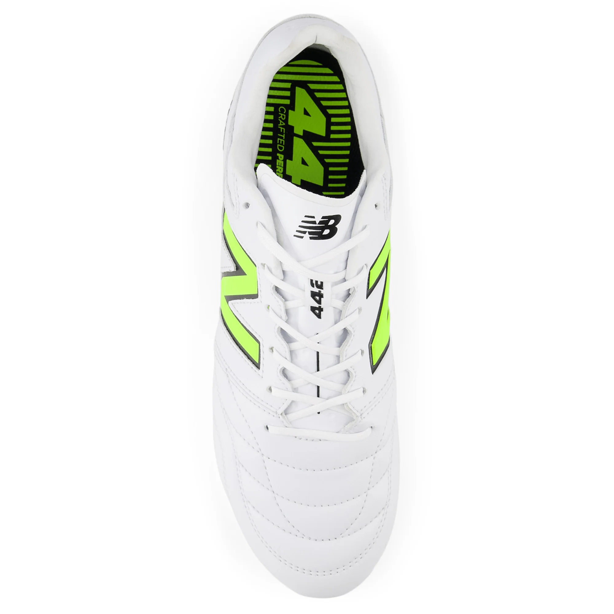 New Balance 442 V2 Pro FG Boots - White/Energy Red/Hi-Lite - Image 6
