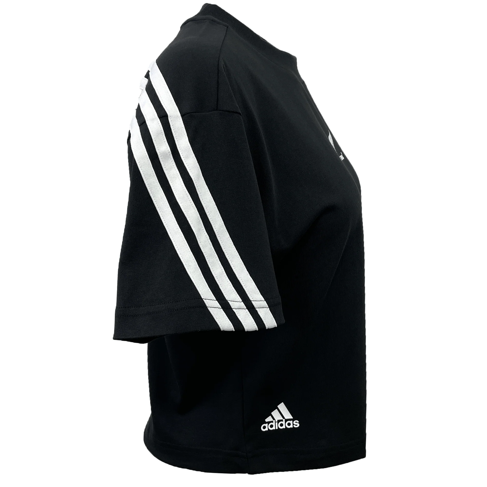 Women's Black Ferns 3-Stripe Tee by adidas - Image 3