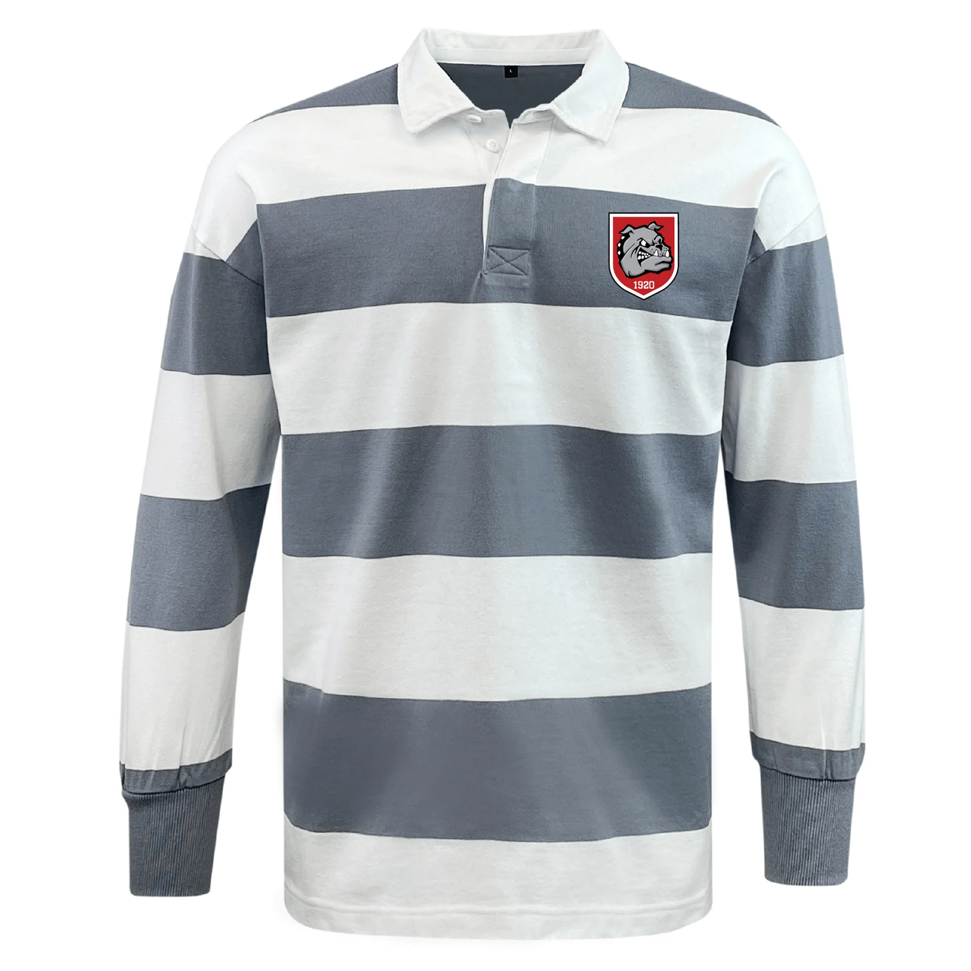 AG Bulldogs Classic Long Sleeve Hooped Rugby Jersey