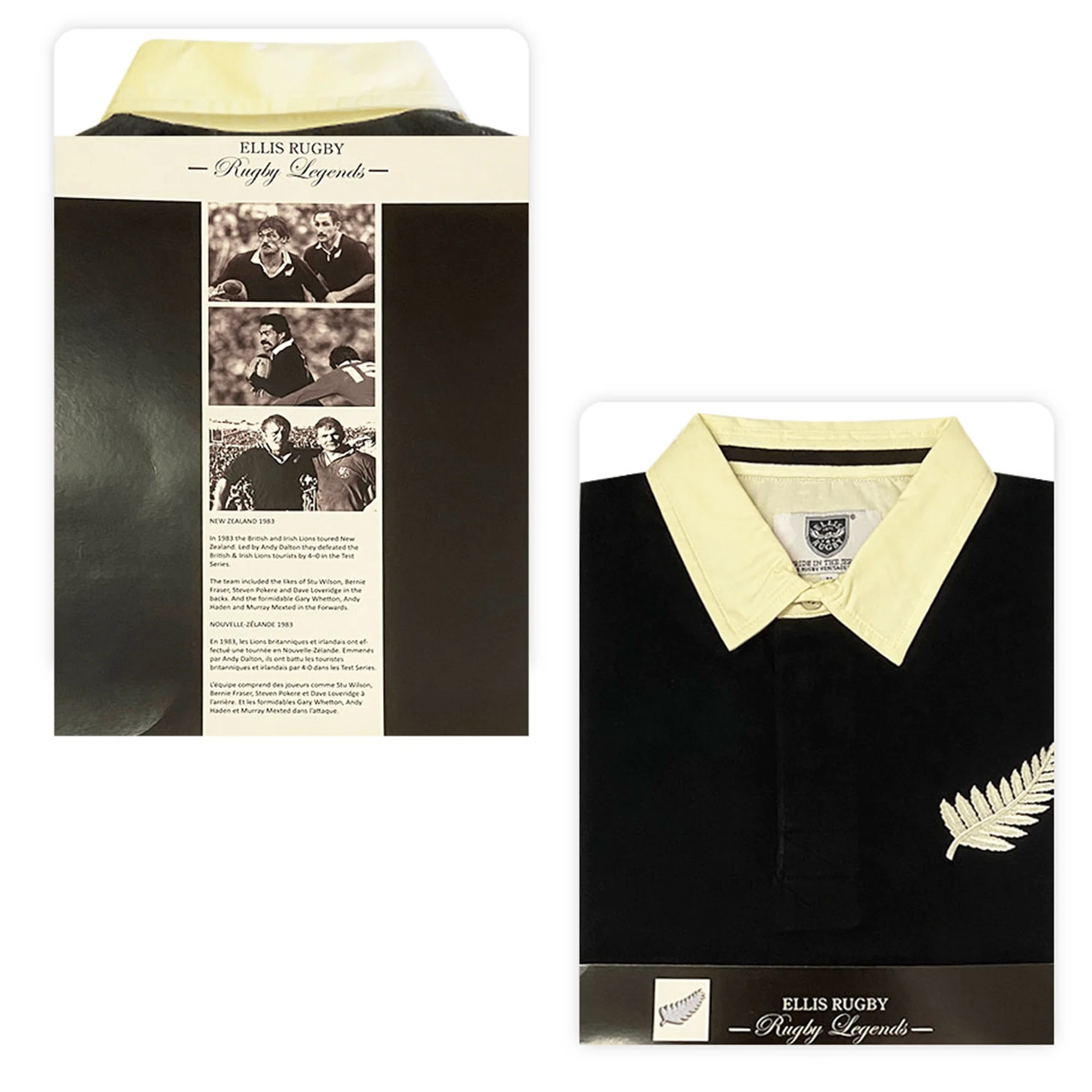 Ellis Rugby All Blacks 1983 Classic Rugby Shirt - Image 7