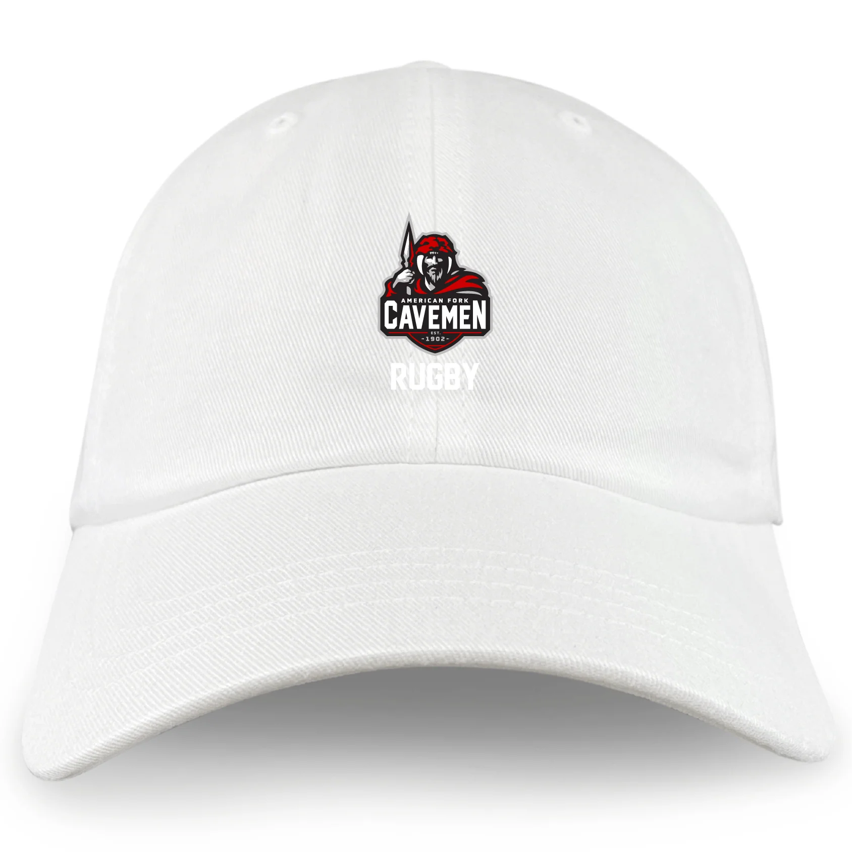 American Fork Cavemen Adult Low-Profile Cotton Twill Dad Cap - Image 3