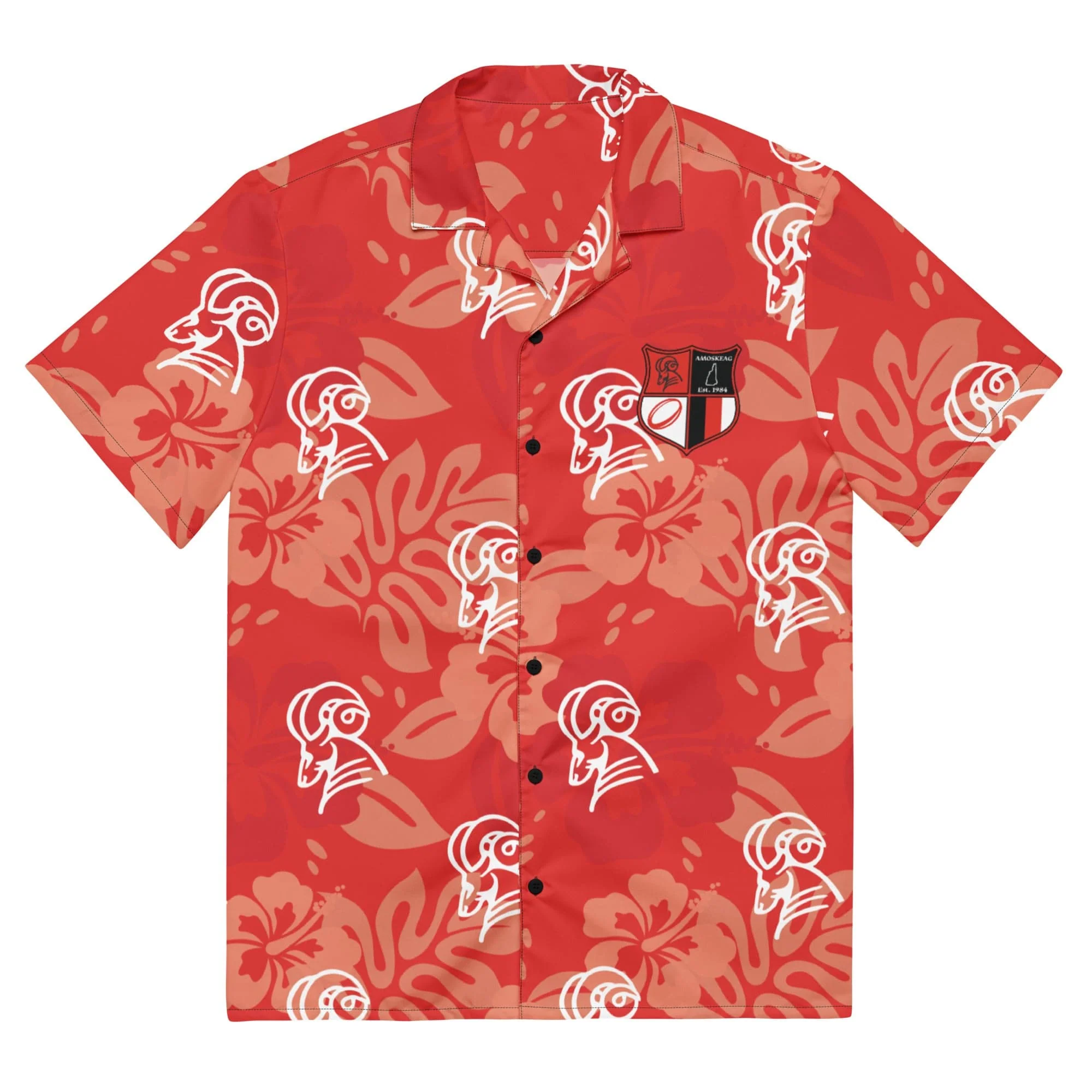 Amoskeag Rugby Hawaiian Unisex button shirt