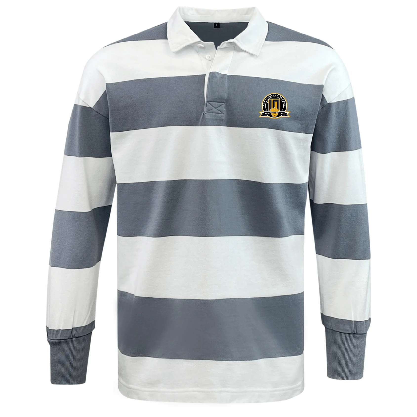 Arrows Rugby Club 10th Anniversary Classic Long Sleeve Hooped Rugby Jersey