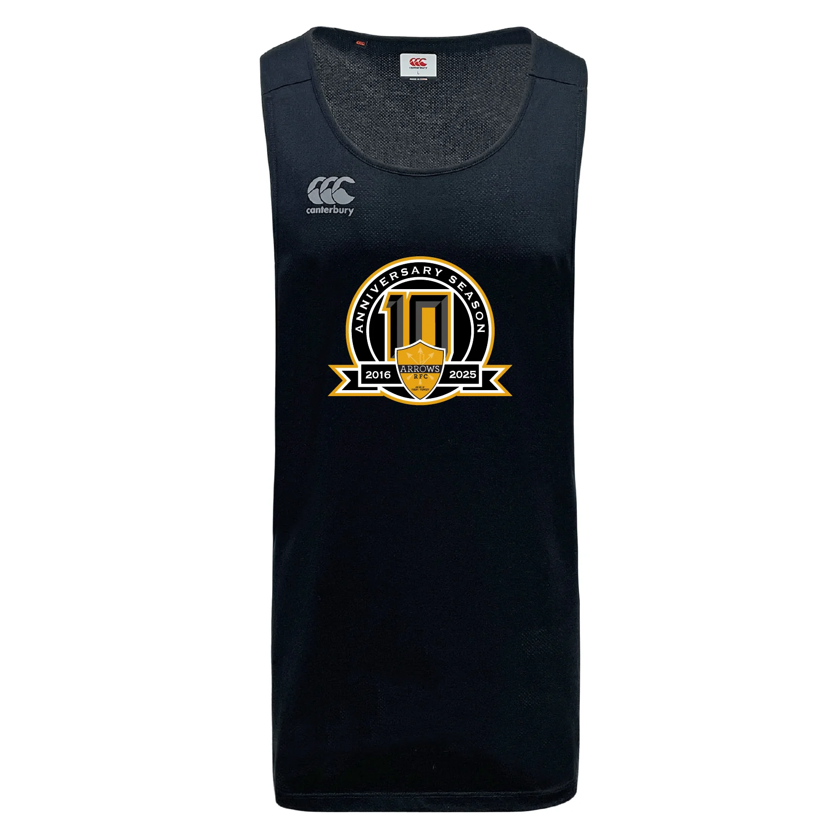 Arrows Rugby Club 10th Anniversary Tempo Vapodri Singlet by Canterbury - Image 2