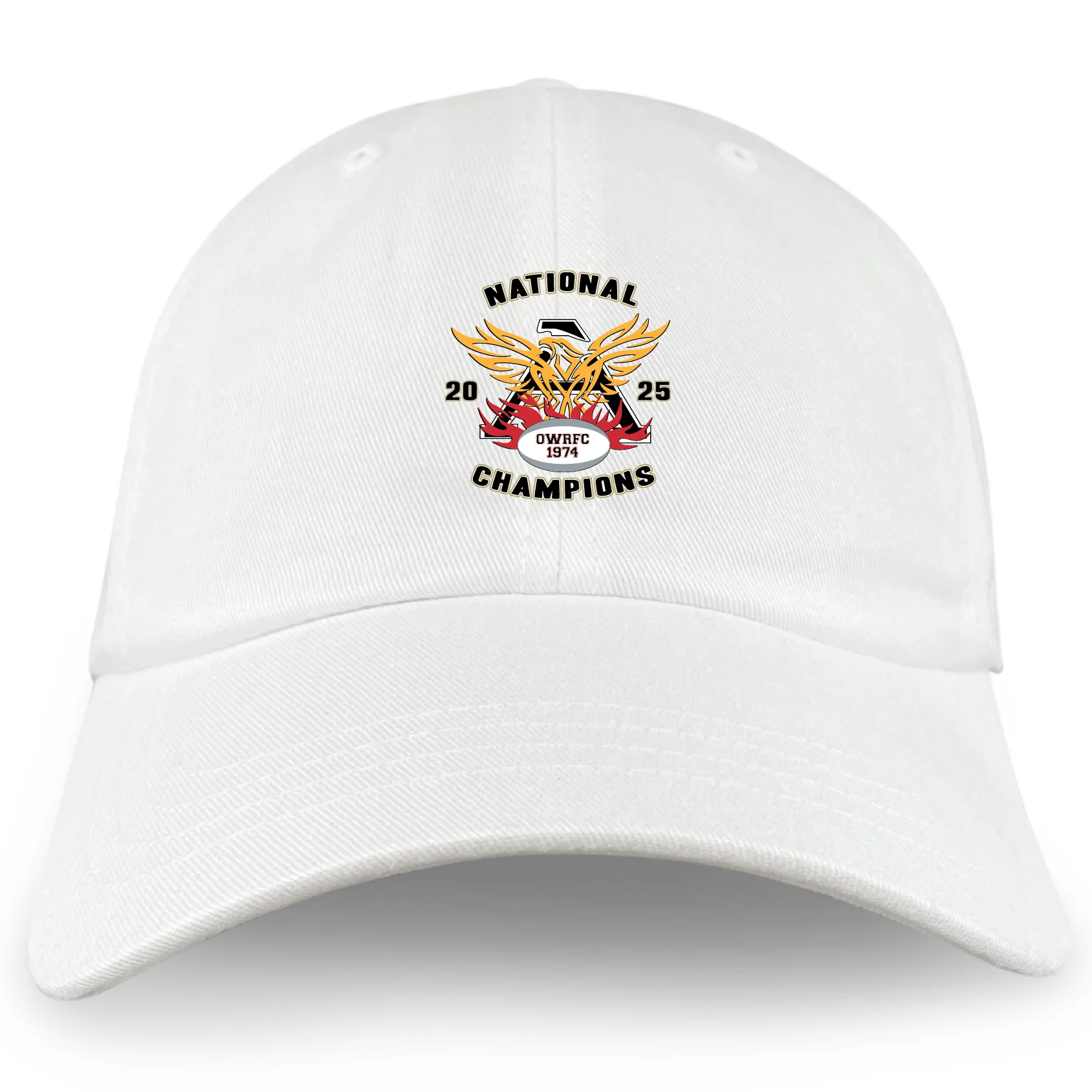 Atlanta Old White Rugby Champs Adult Low-Profile Cotton Twill Dad Cap - Image 2