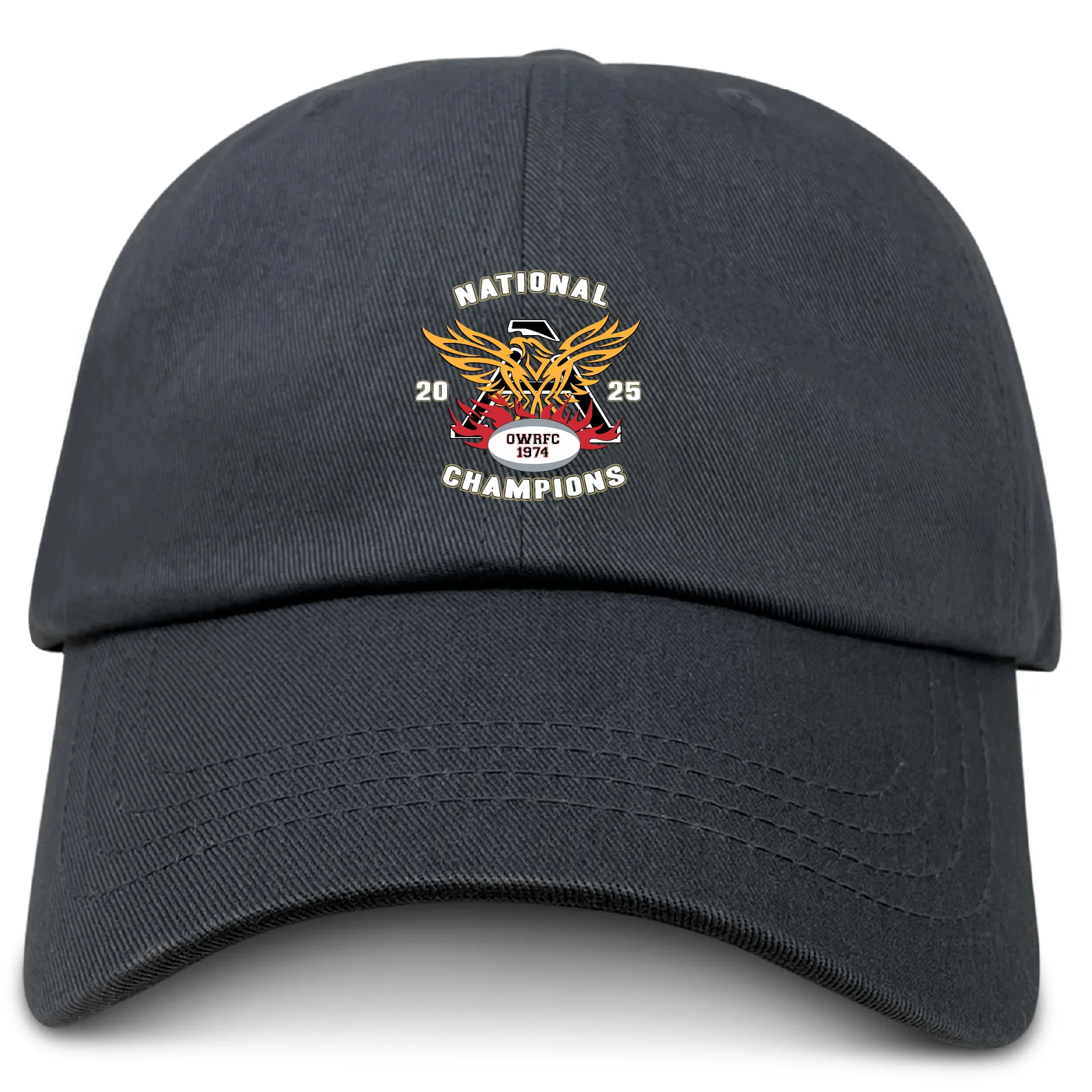 Atlanta Old White Rugby Champs Adult Low-Profile Cotton Twill Dad Cap - Image 3