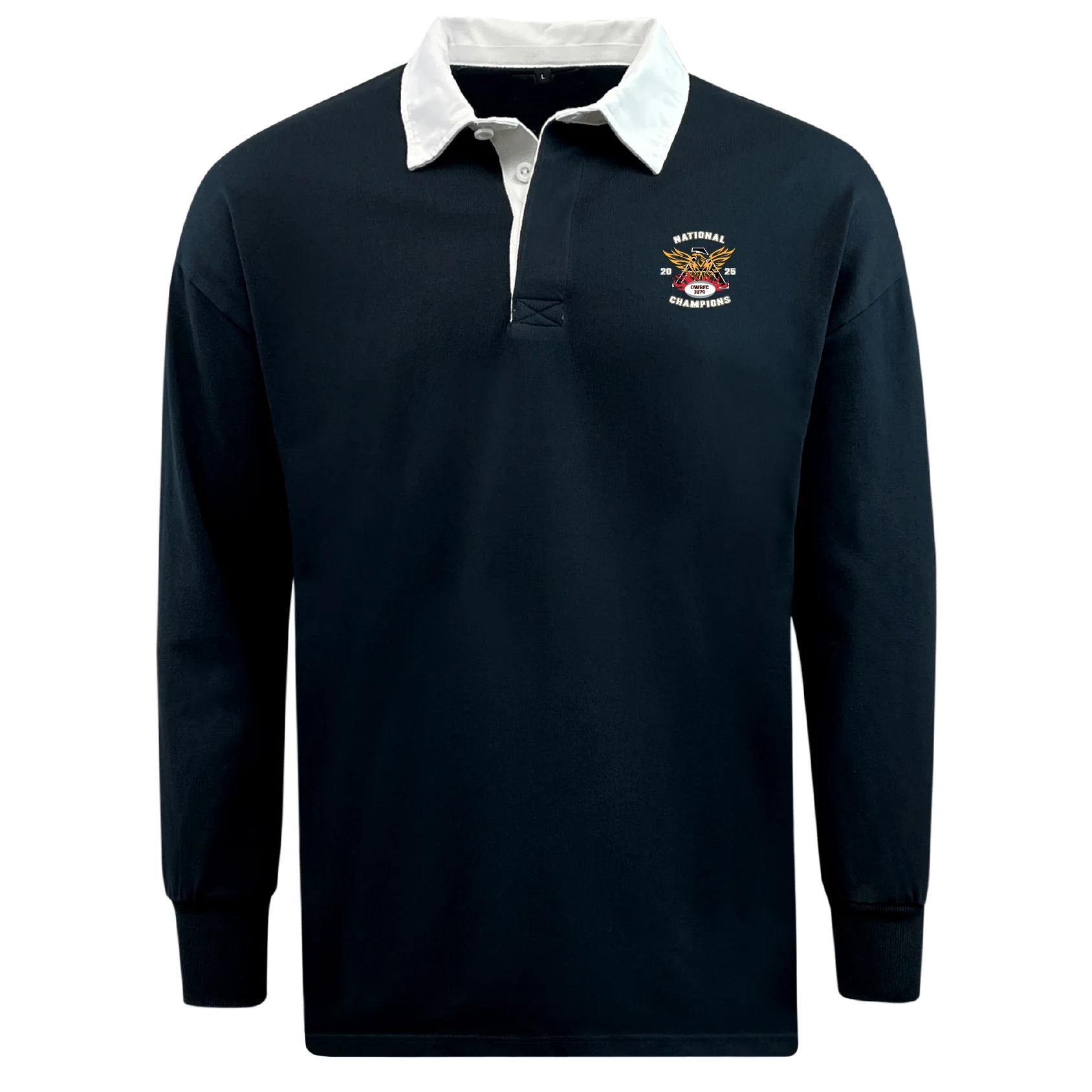 Atlanta Old White Rugby Champs Classic Long Sleeve Solid Rugby Jersey