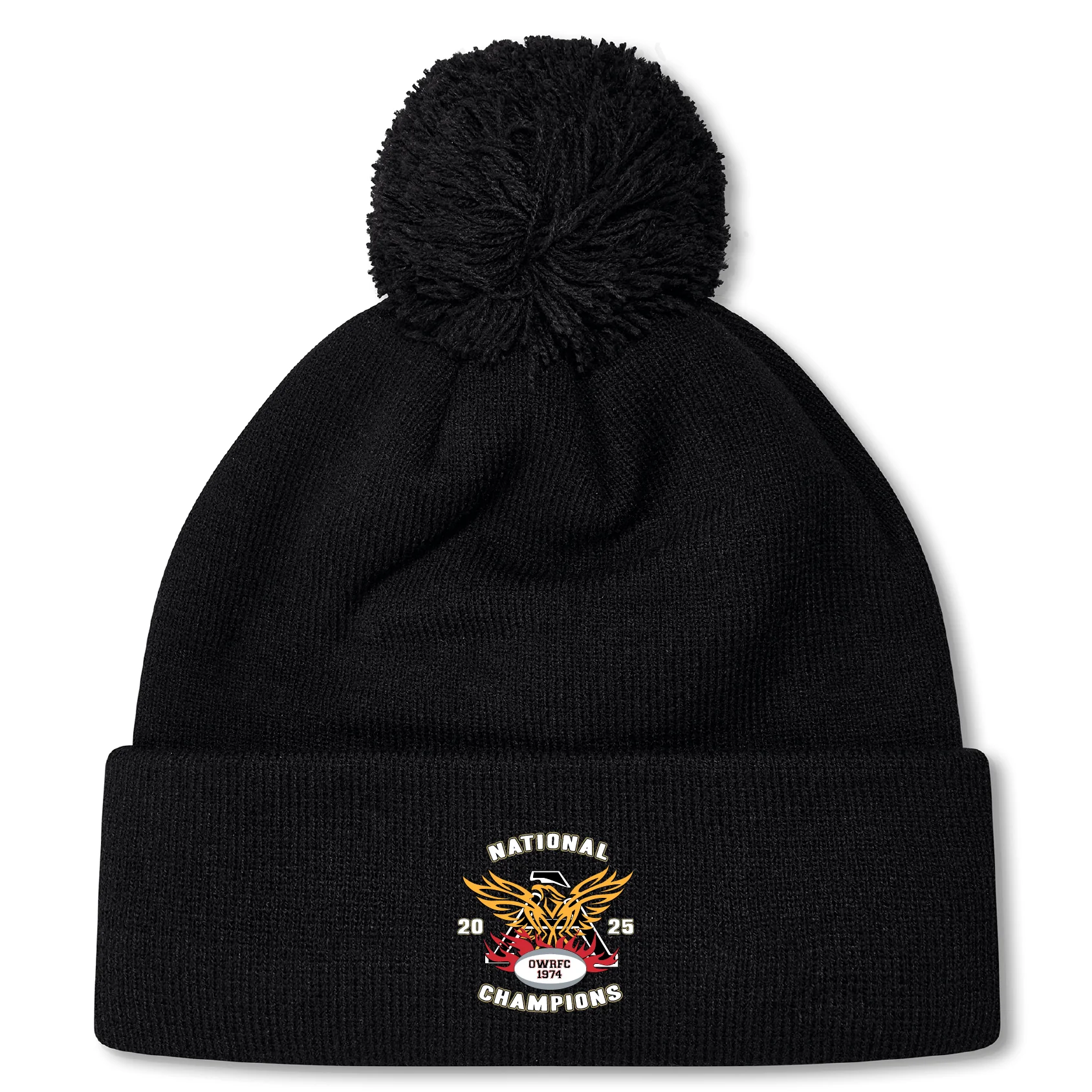 Atlanta Old White Rugby Champs Pom Pom Beanie by Canterbury
