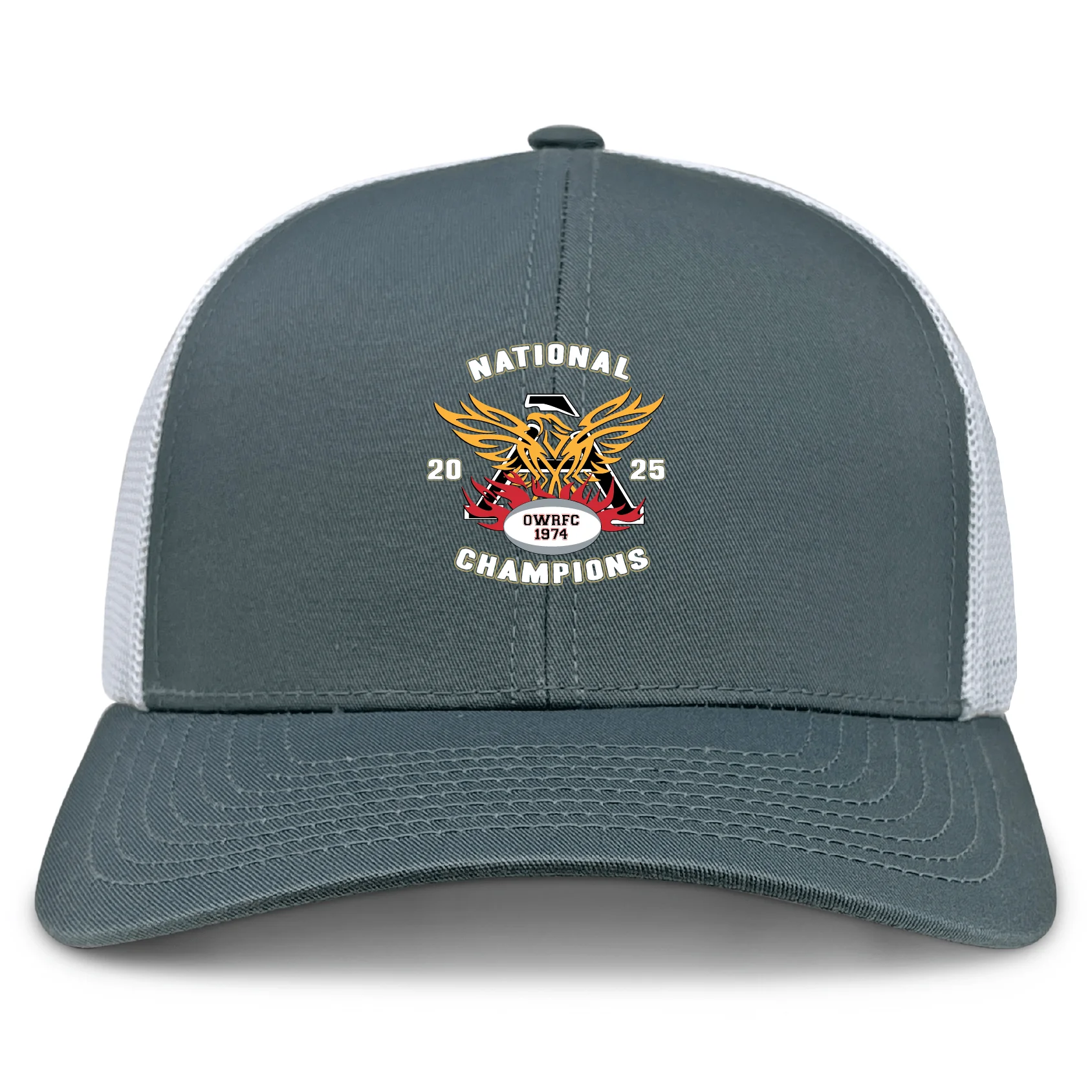 Atlanta Old White Rugby Champs Retro Trucker Cap - Image 2