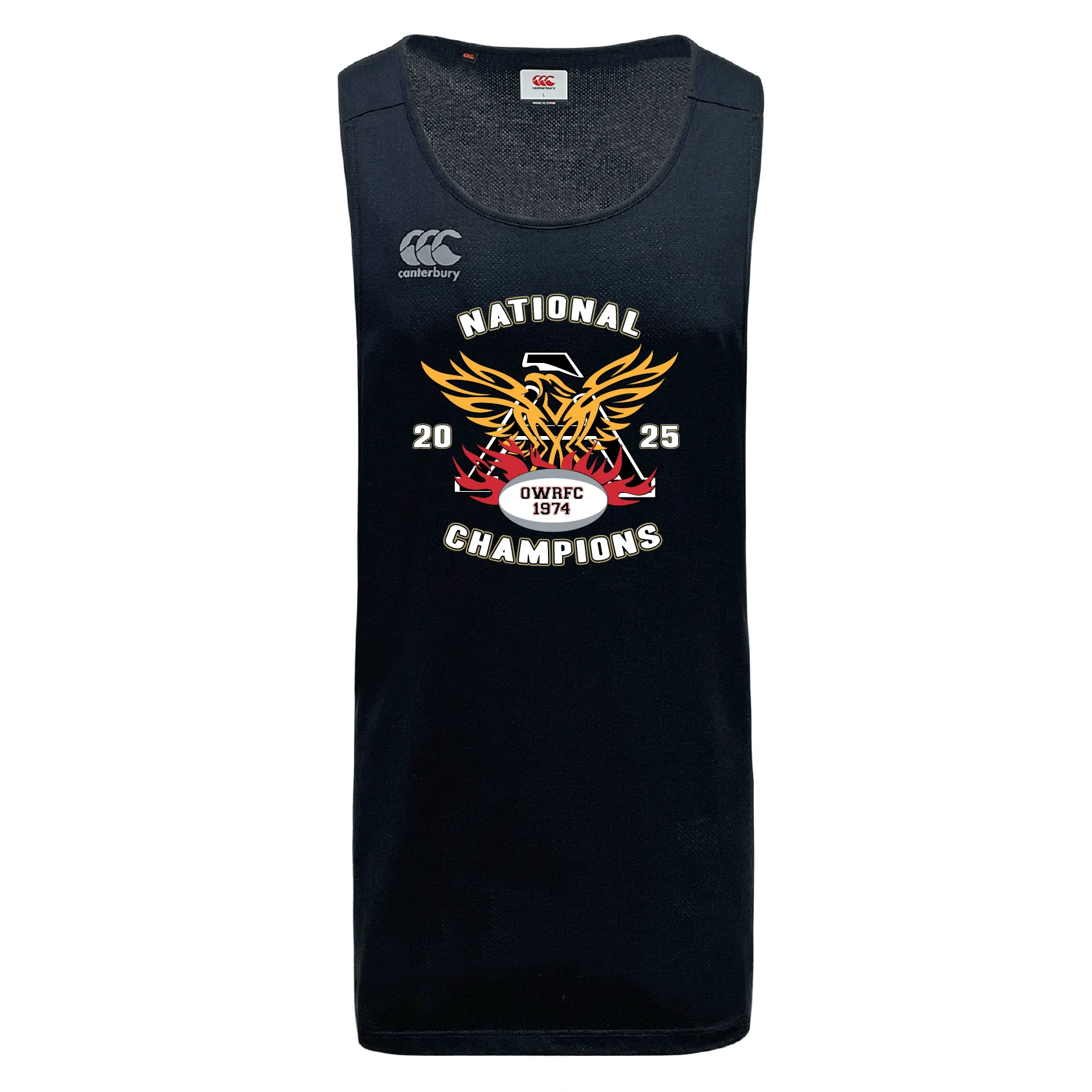 Atlanta Old White Rugby Champs Tempo Vapodri Singlet by Canterbury