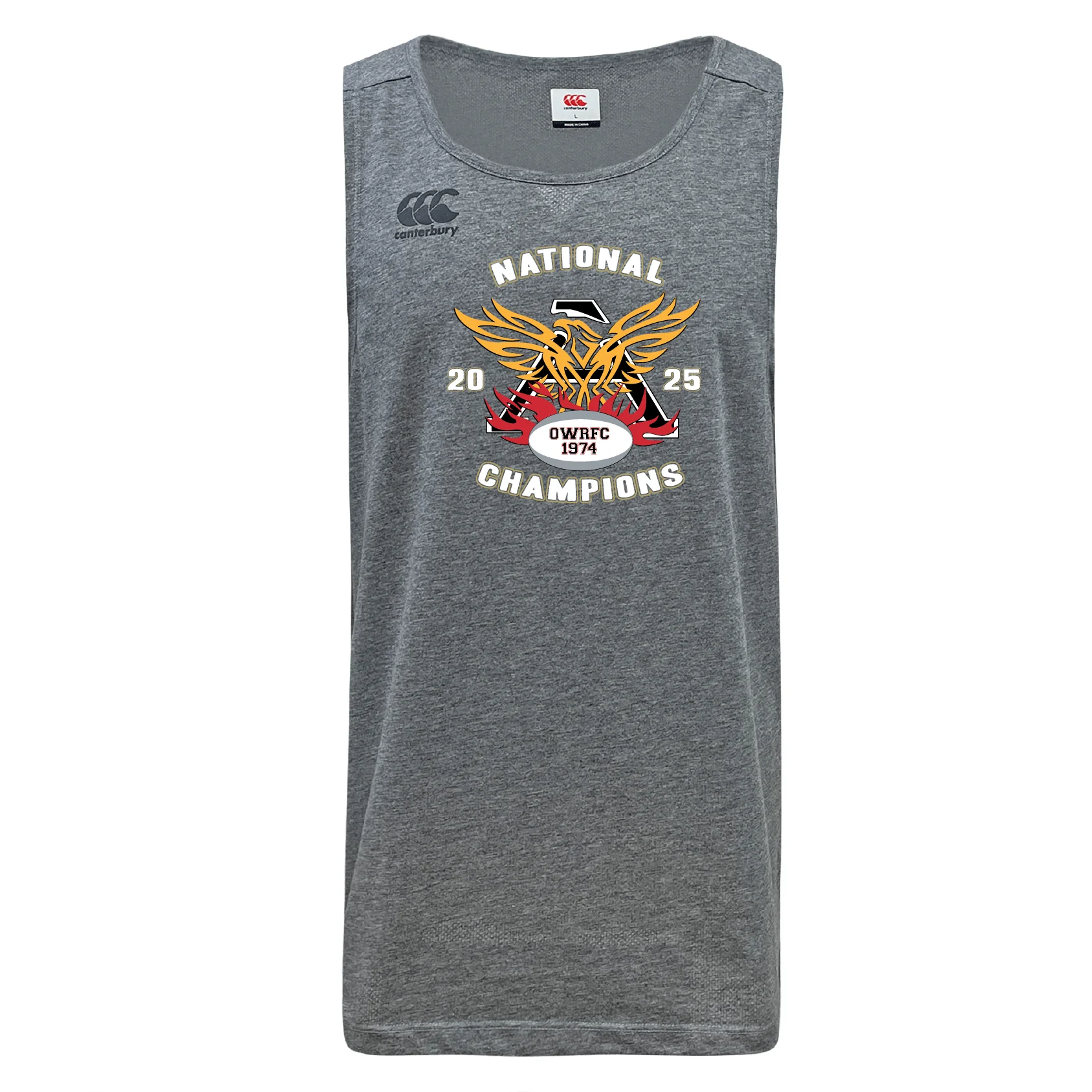 Atlanta Old White Rugby Champs Tempo Vapodri Singlet by Canterbury - Image 2