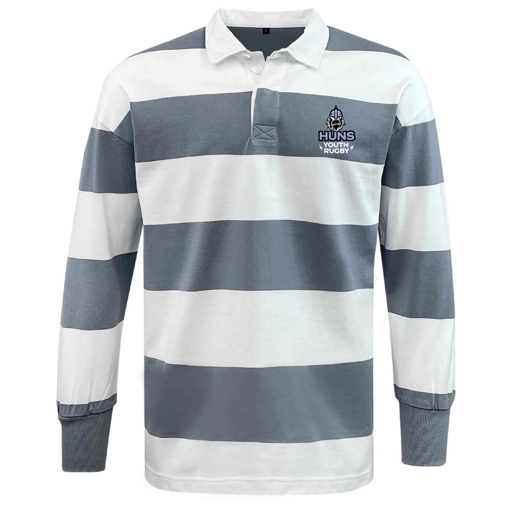 Austin Huns Youth Rugby Classic Long Sleeve Hooped Rugby Jersey