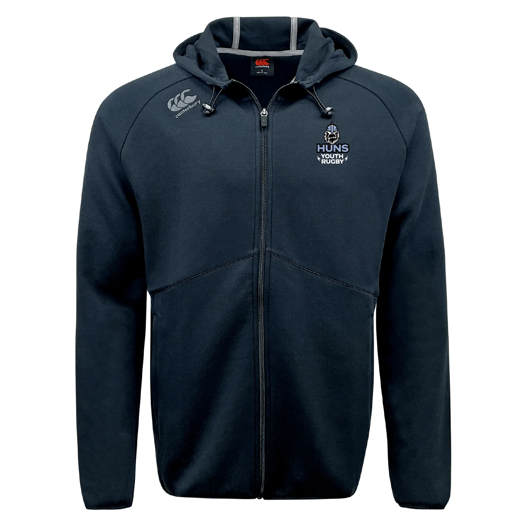 Austin Huns Youth Rugby Tempo Vapodri Full-Zip Hoodie by Canterbury - Image 2