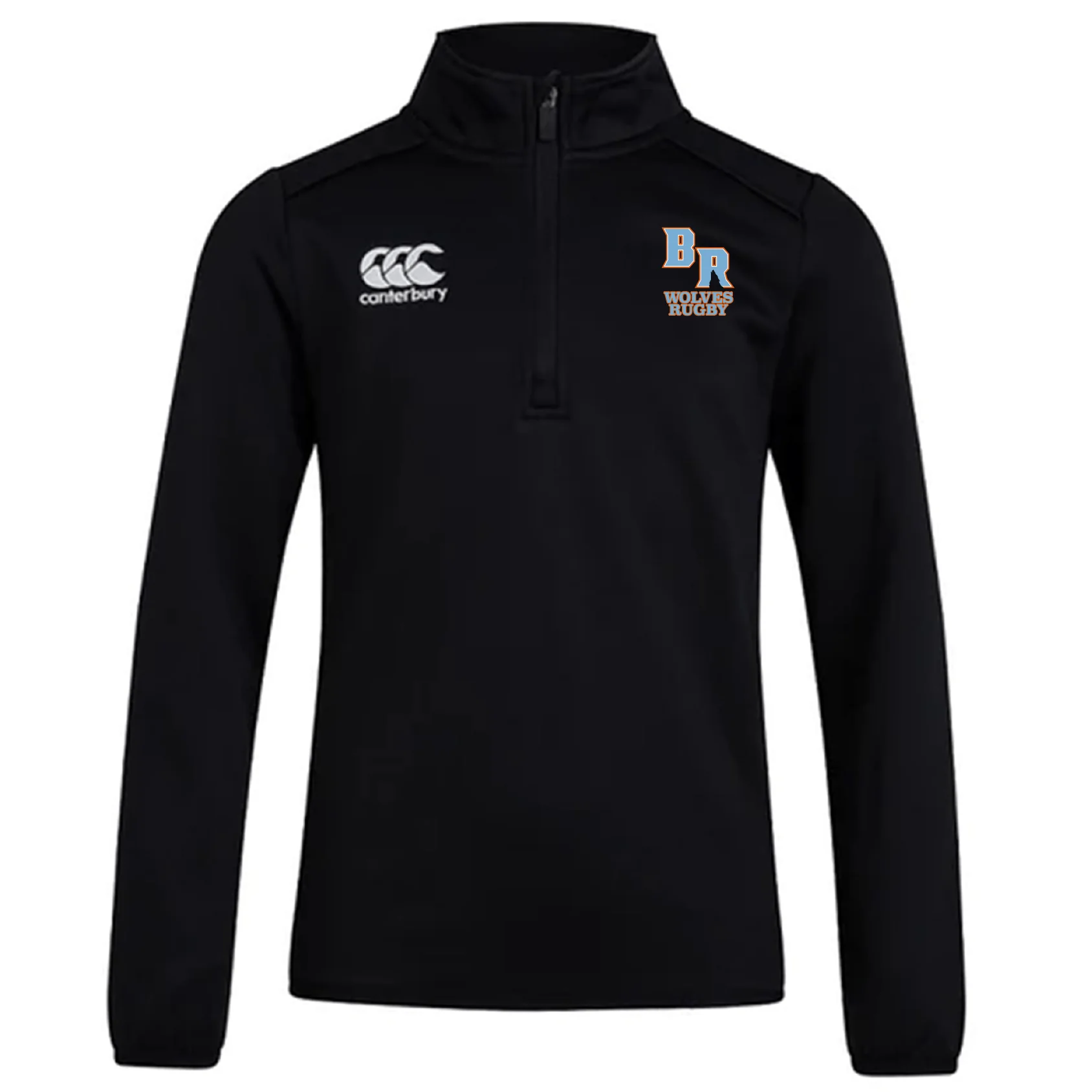 Ballantyne Ridge Wolves Club 1/4 Zip Mid Layer Training Top by Canterbury