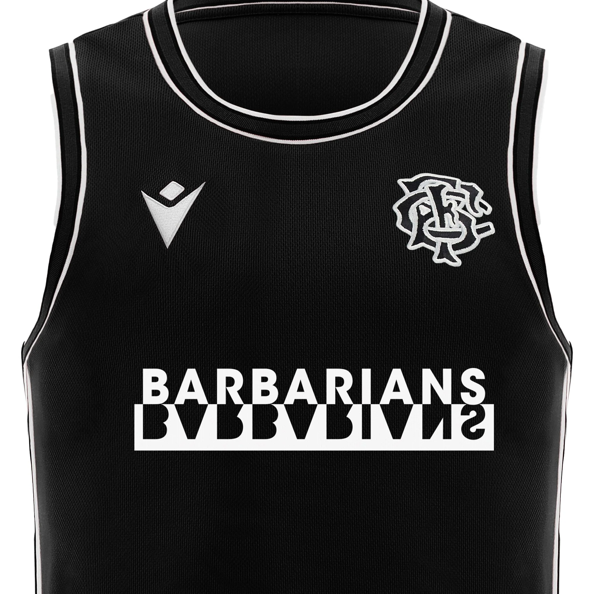 Barbarians 25/26 Player Training Basketball Singlet by Macron - Image 3