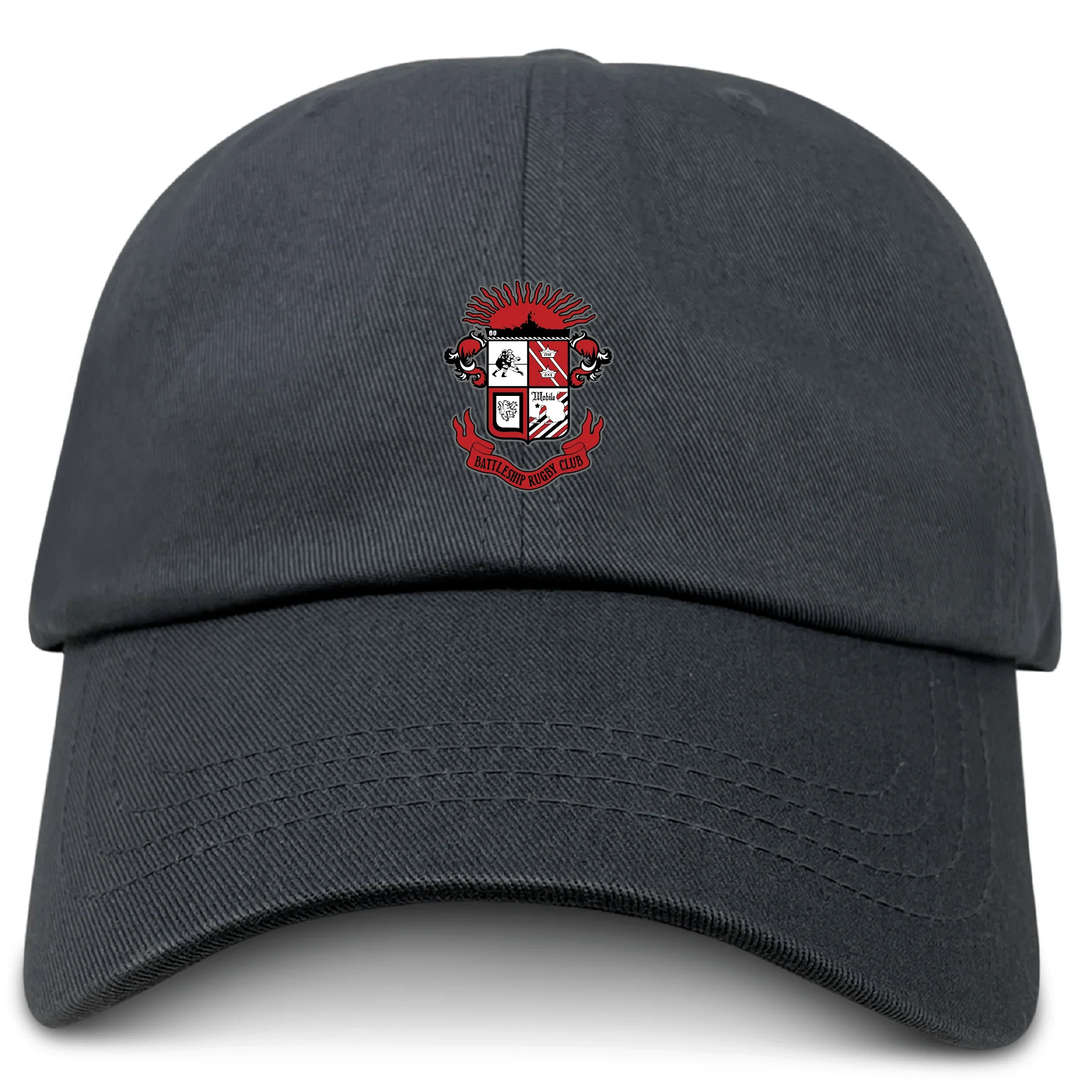 Battleship Rugby Club Adult Low-Profile Cotton Twill Dad Cap - Image 2