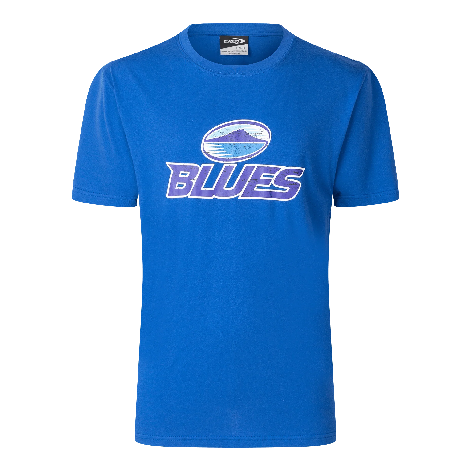 Blues Super Rugby 25/26 Supporters Retro Cotton Tee by Classic Sportswear