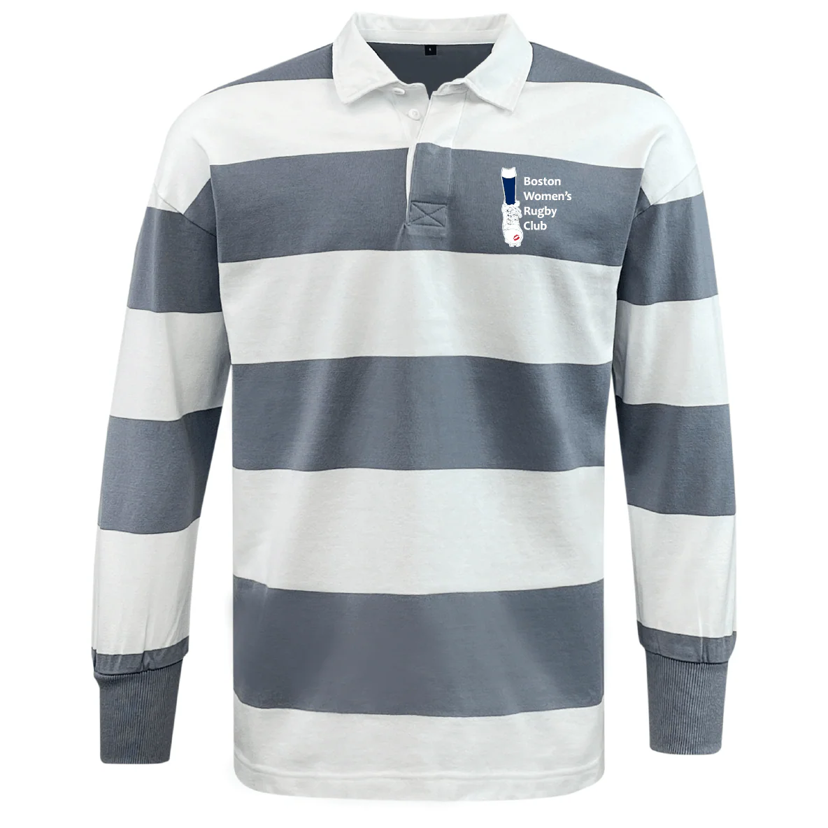 Boston Women's RFC Classic Long Sleeve Hooped Rugby Jersey