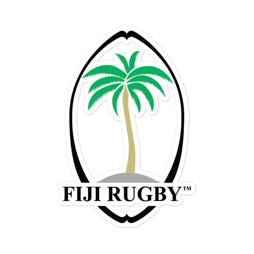 Fiji Throwback Logo Bubble-Free Stickers - Image 3