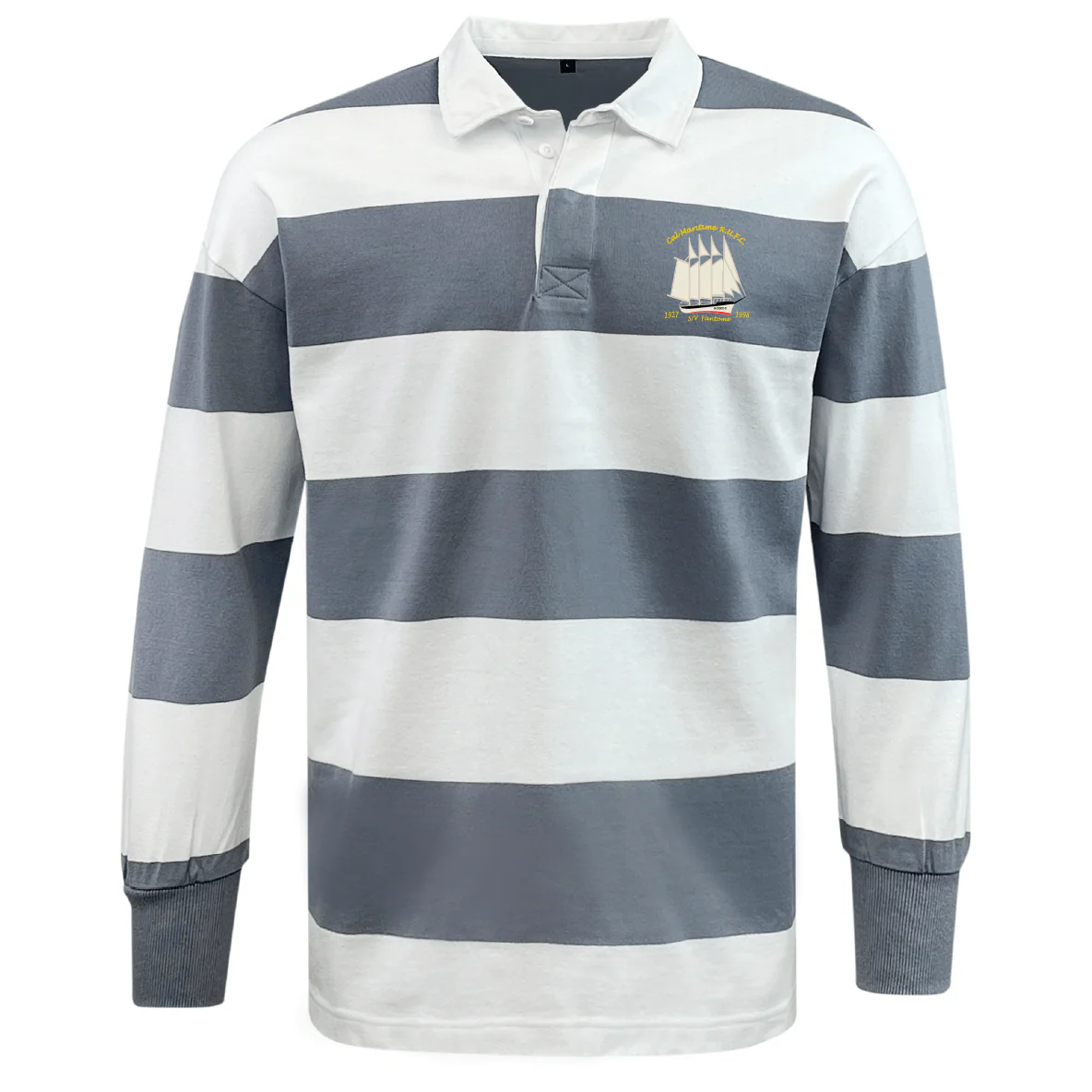 Cal Maritime Rugby Classic Long Sleeve Hooped Rugby Jersey