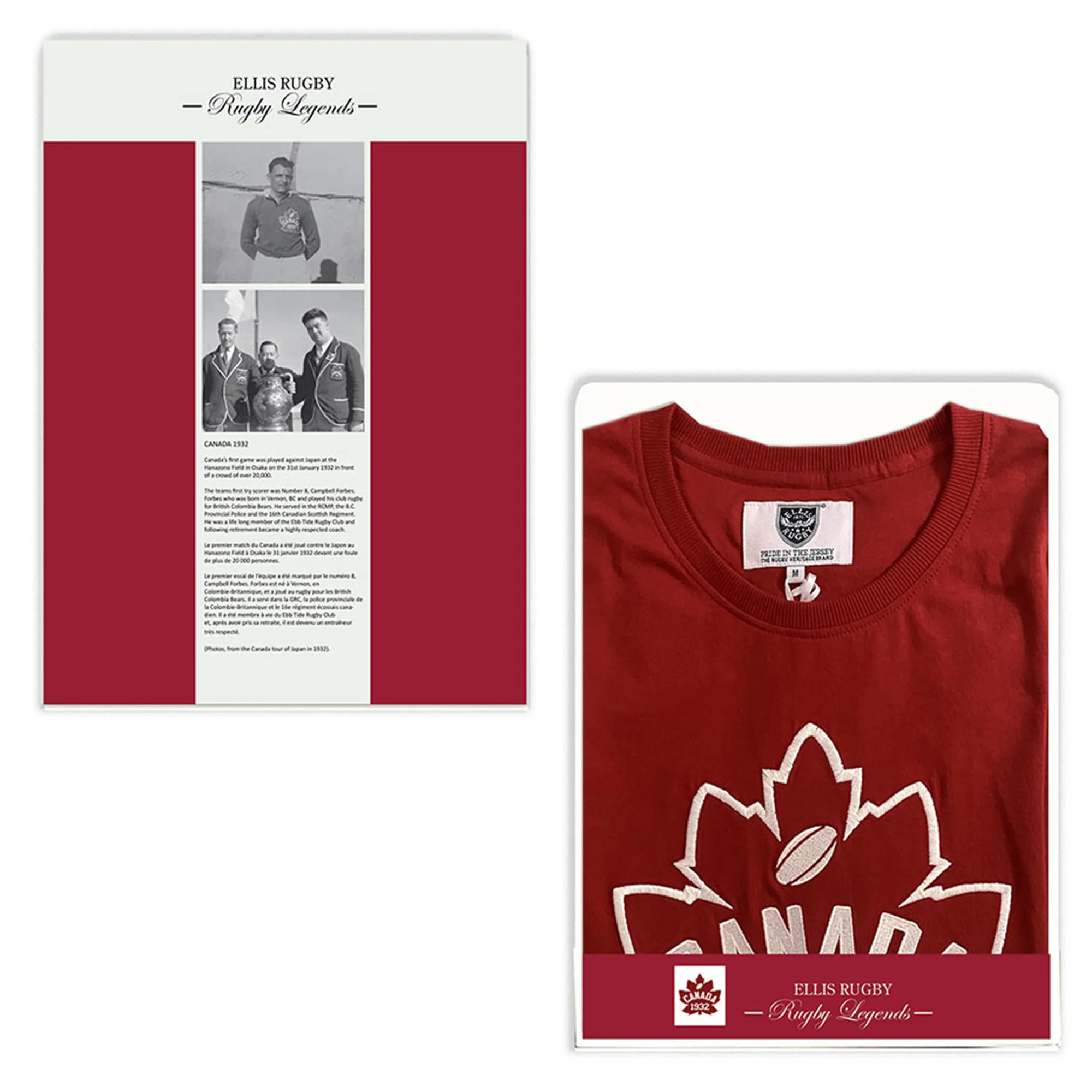 Ellis Rugby Canada Rugby 1932 T-Shirt - Image 6