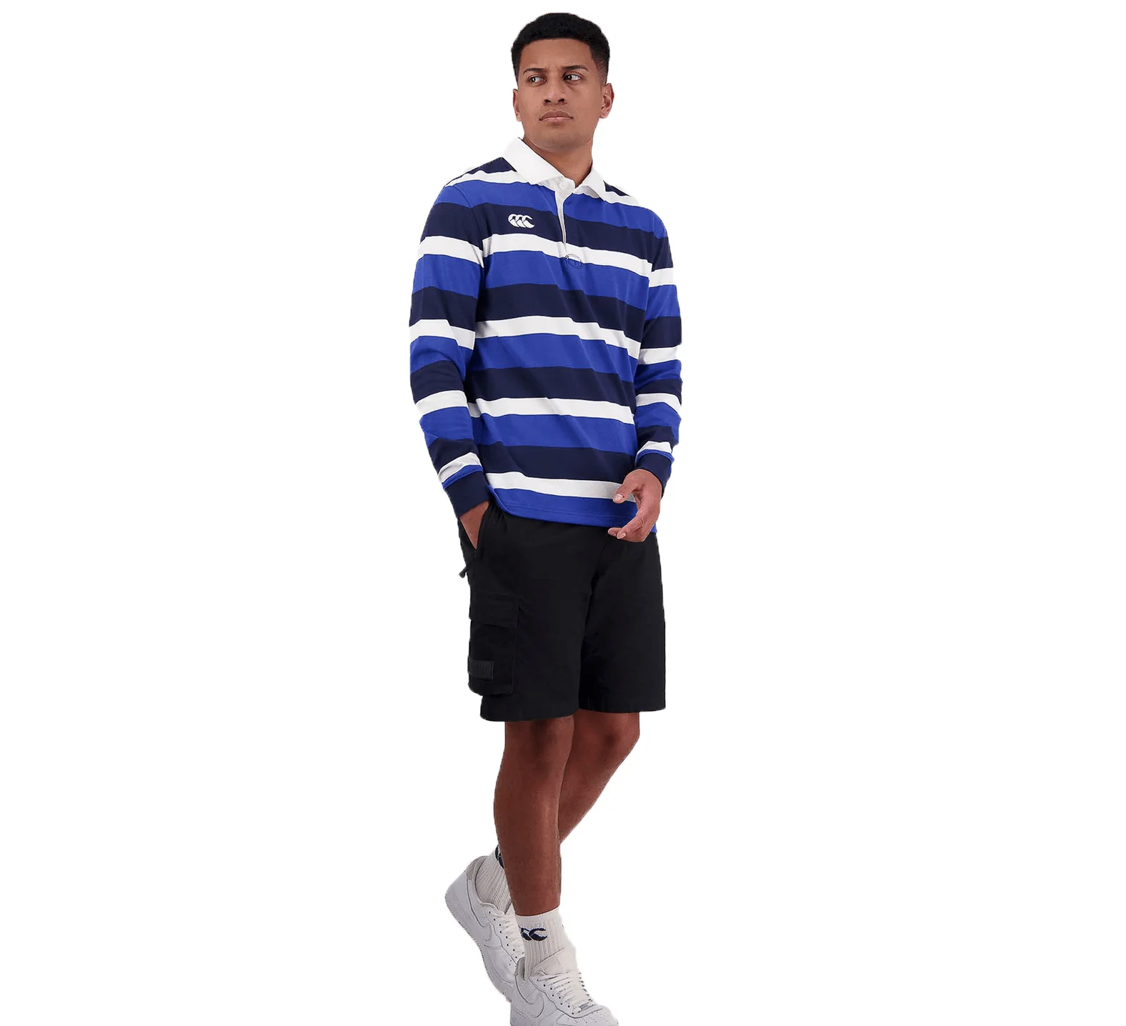 Canterbury Fundamentals Striped Long Sleeve Rugby Jersey - Image 4