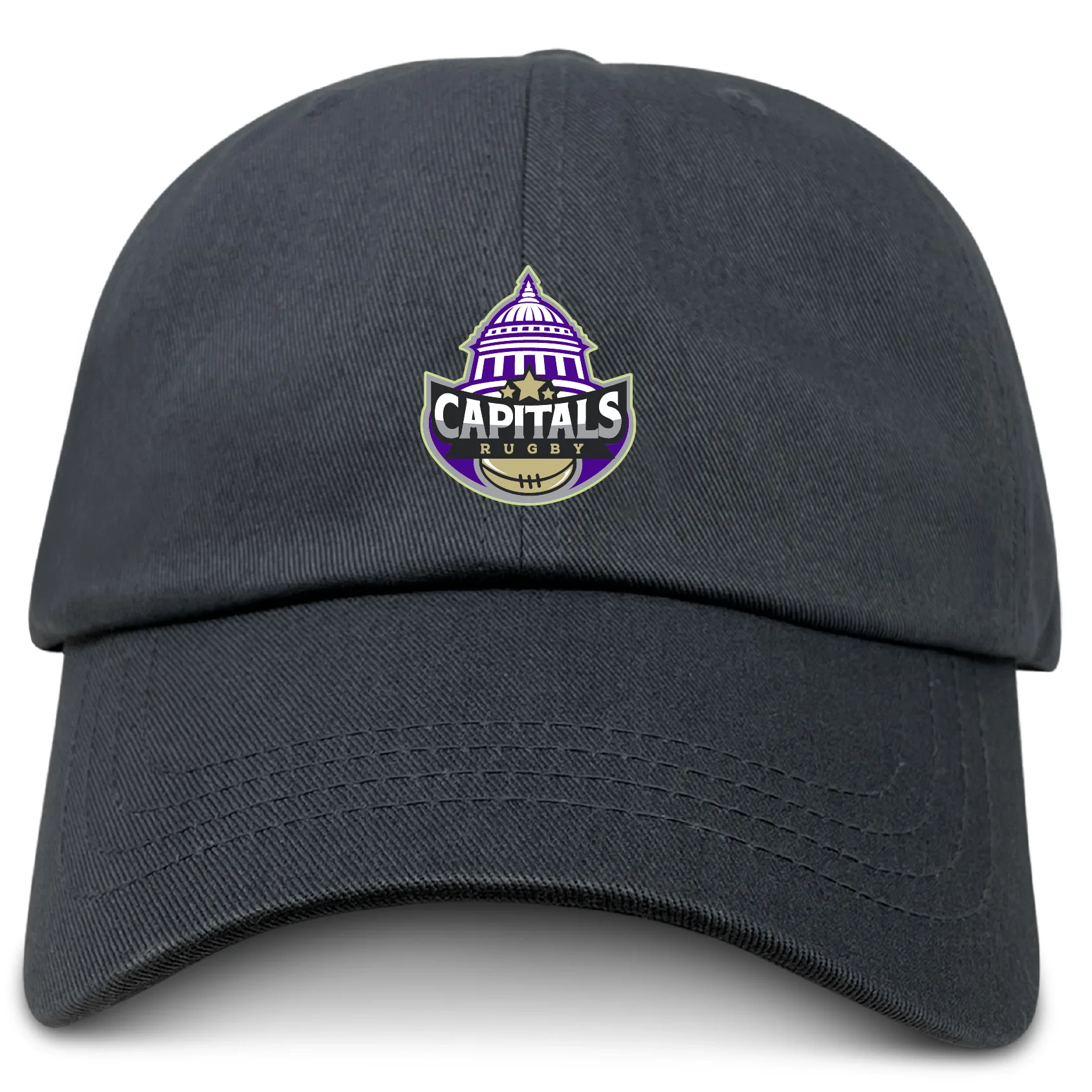 Capitals Rugby NC Adult Low-Profile Cotton Twill Dad Cap - Image 3