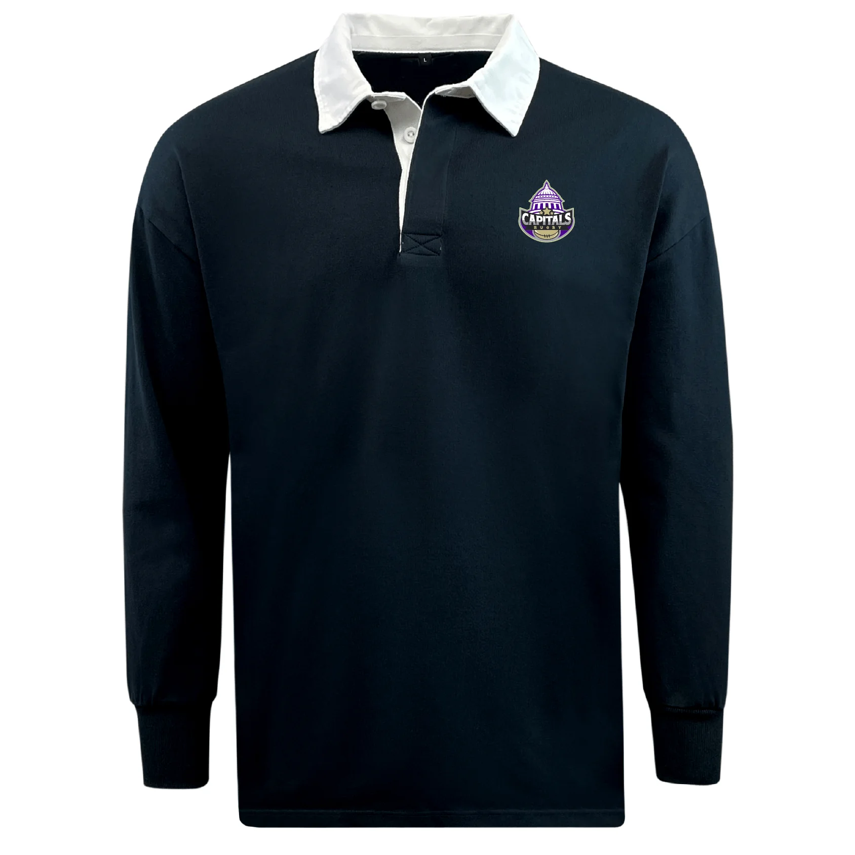 Capitals Rugby NC Classic Long Sleeve Solid Rugby Jersey