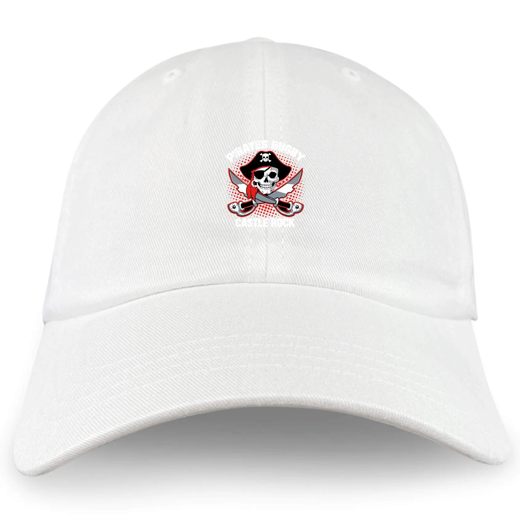 Castle Rock Pirates Rugby Adult Low-Profile Cotton Twill Dad Cap - Image 3