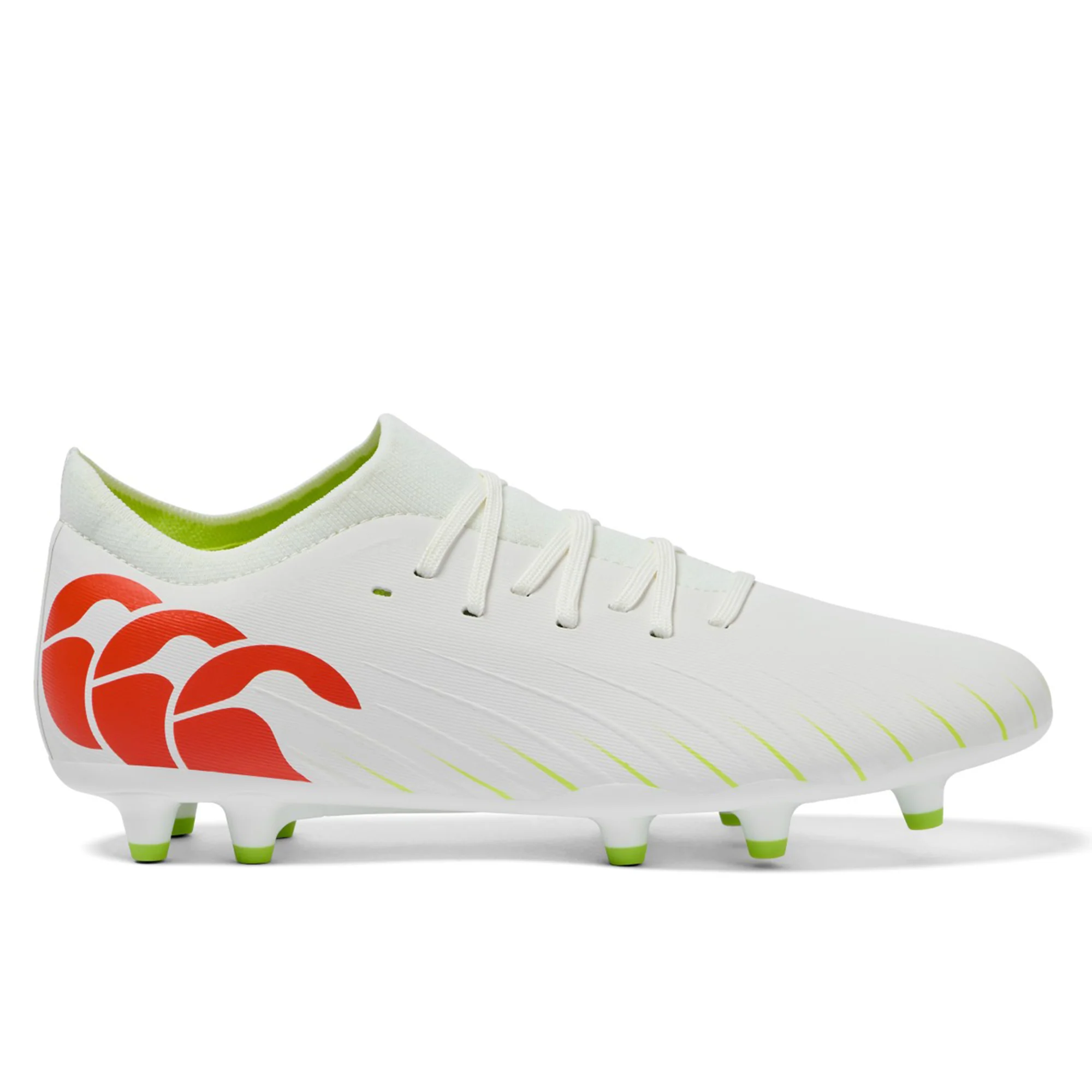 Canterbury Speed Falcon Pro FG - Snow White/Tangerine Tango - Image 2