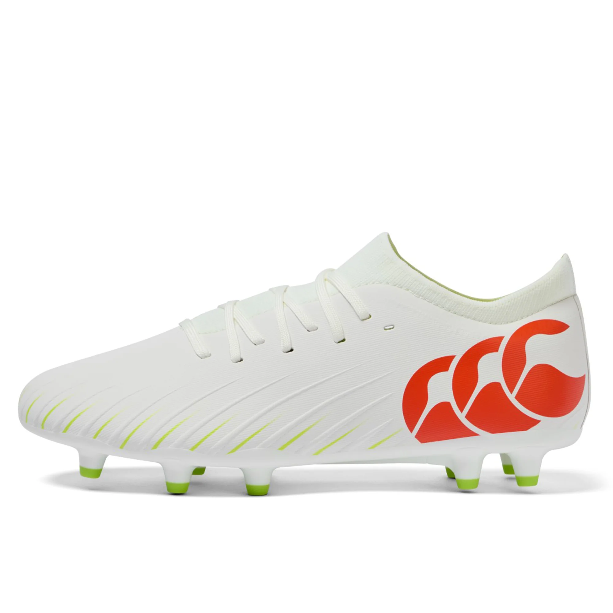 Canterbury Speed Falcon Pro FG - Snow White/Tangerine Tango - Image 3