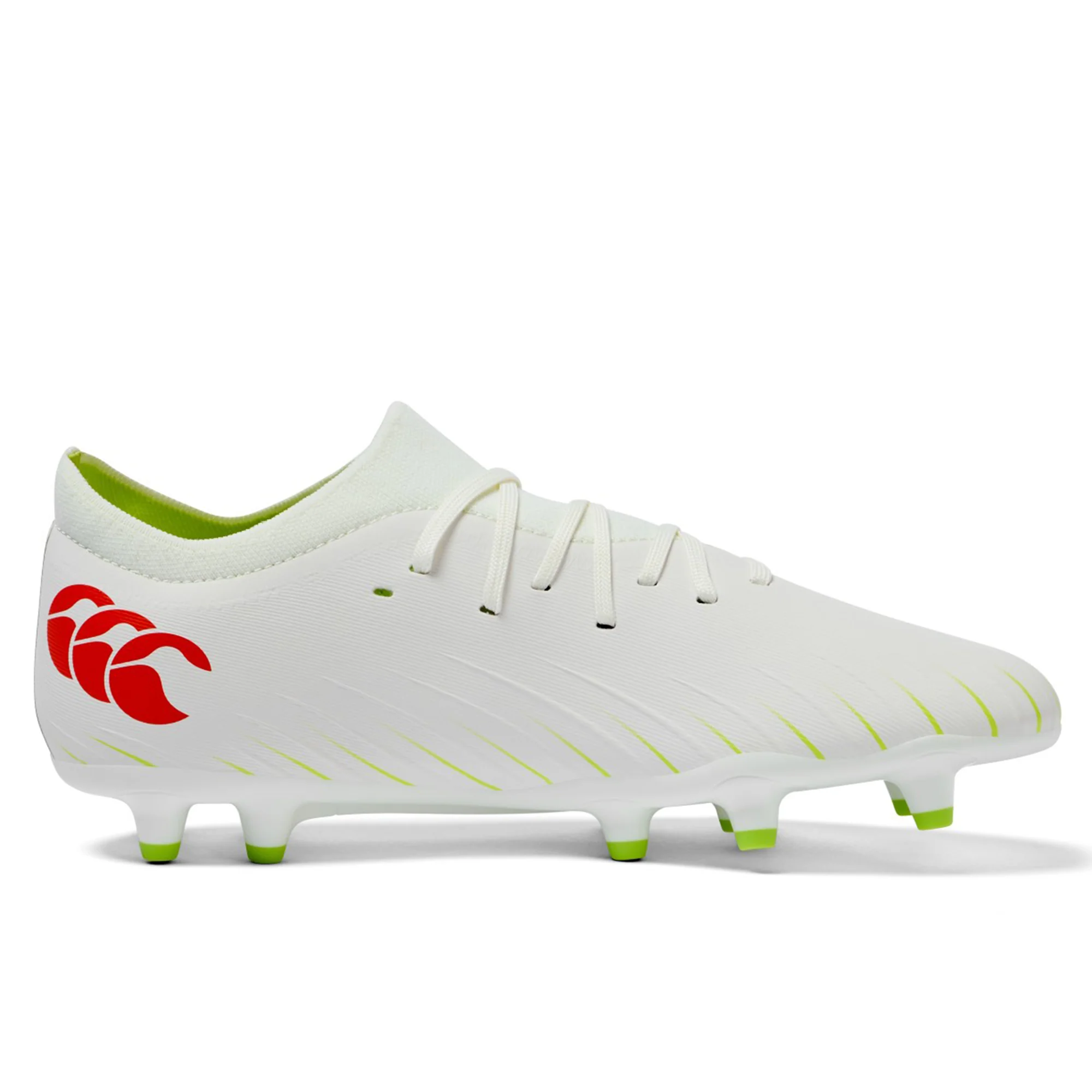 Canterbury Speed Falcon Pro FG - Snow White/Tangerine Tango - Image 4