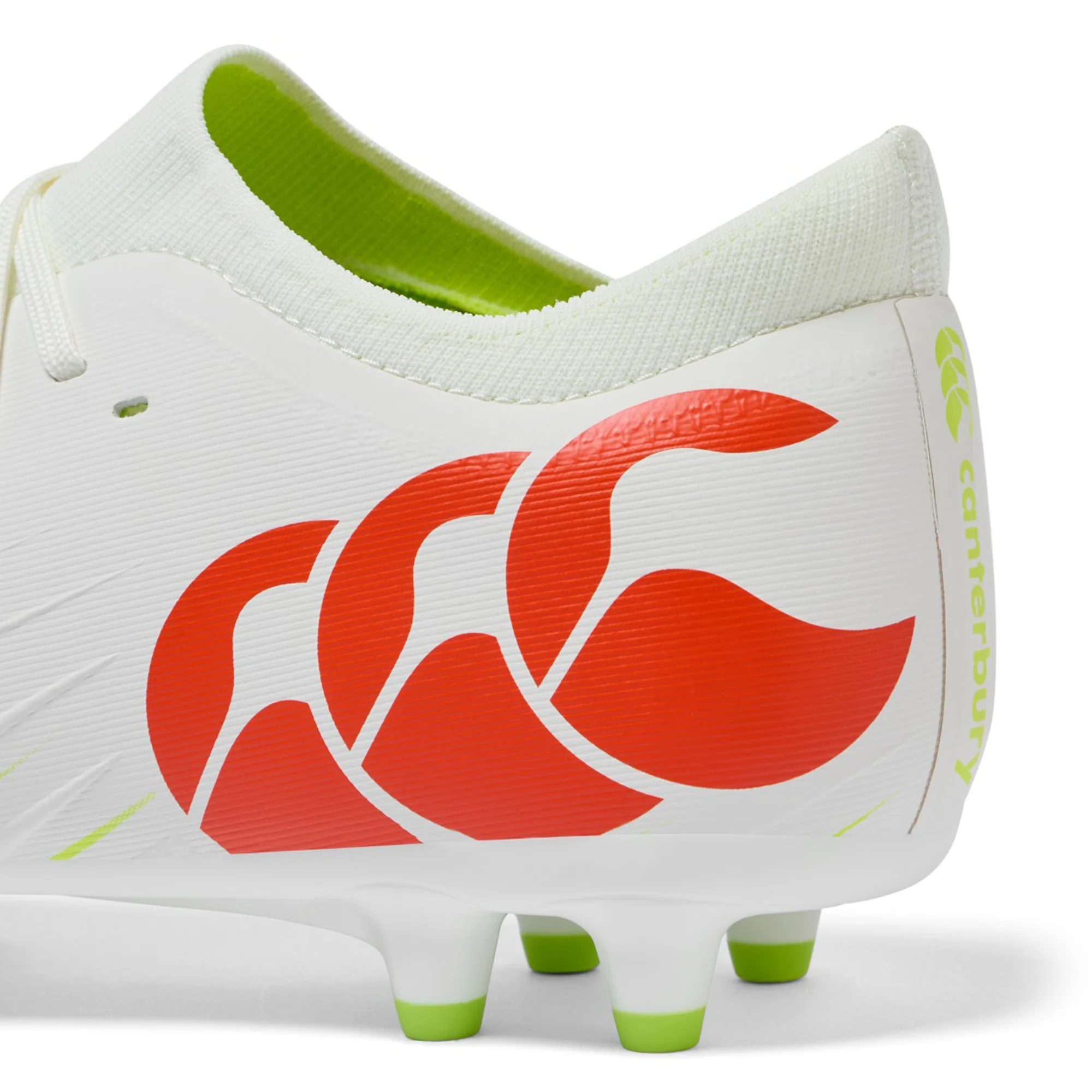 Canterbury Speed Falcon Pro FG - Snow White/Tangerine Tango - Image 6
