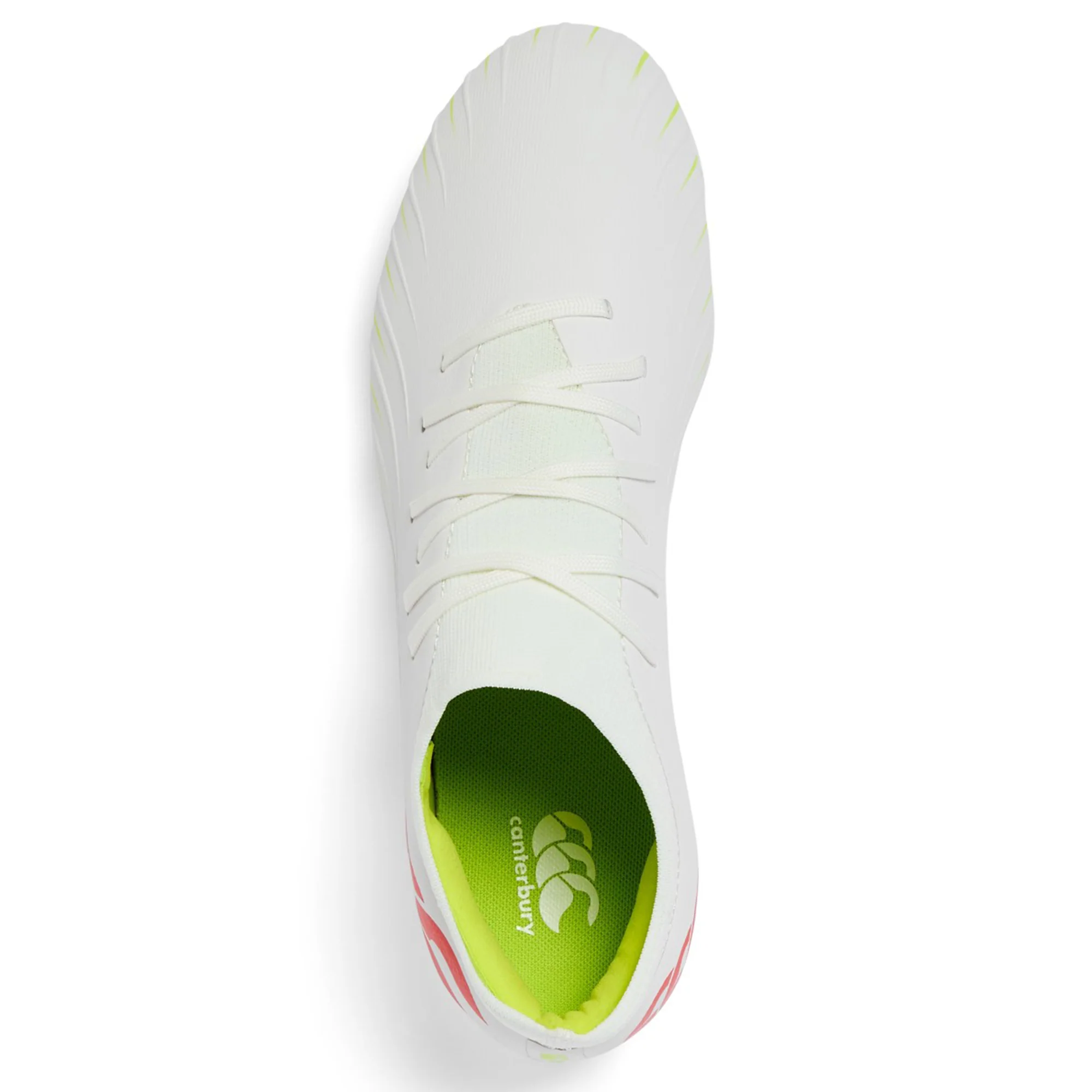 Canterbury Speed Falcon Pro FG - Snow White/Tangerine Tango - Image 8