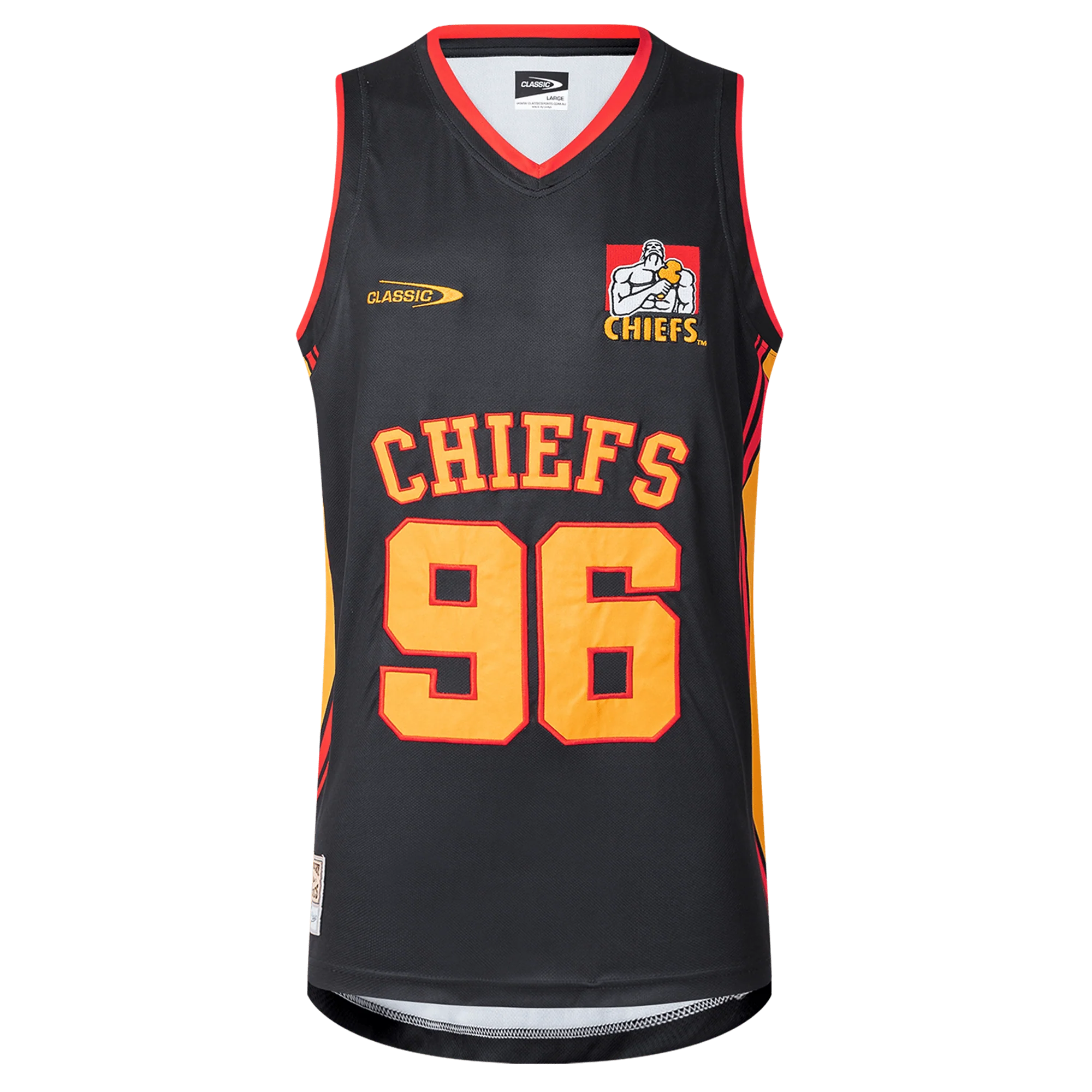 Gallagher Chiefs Super Rugby Supporters Basketball Singlet 25/26 by Classic Sportswear