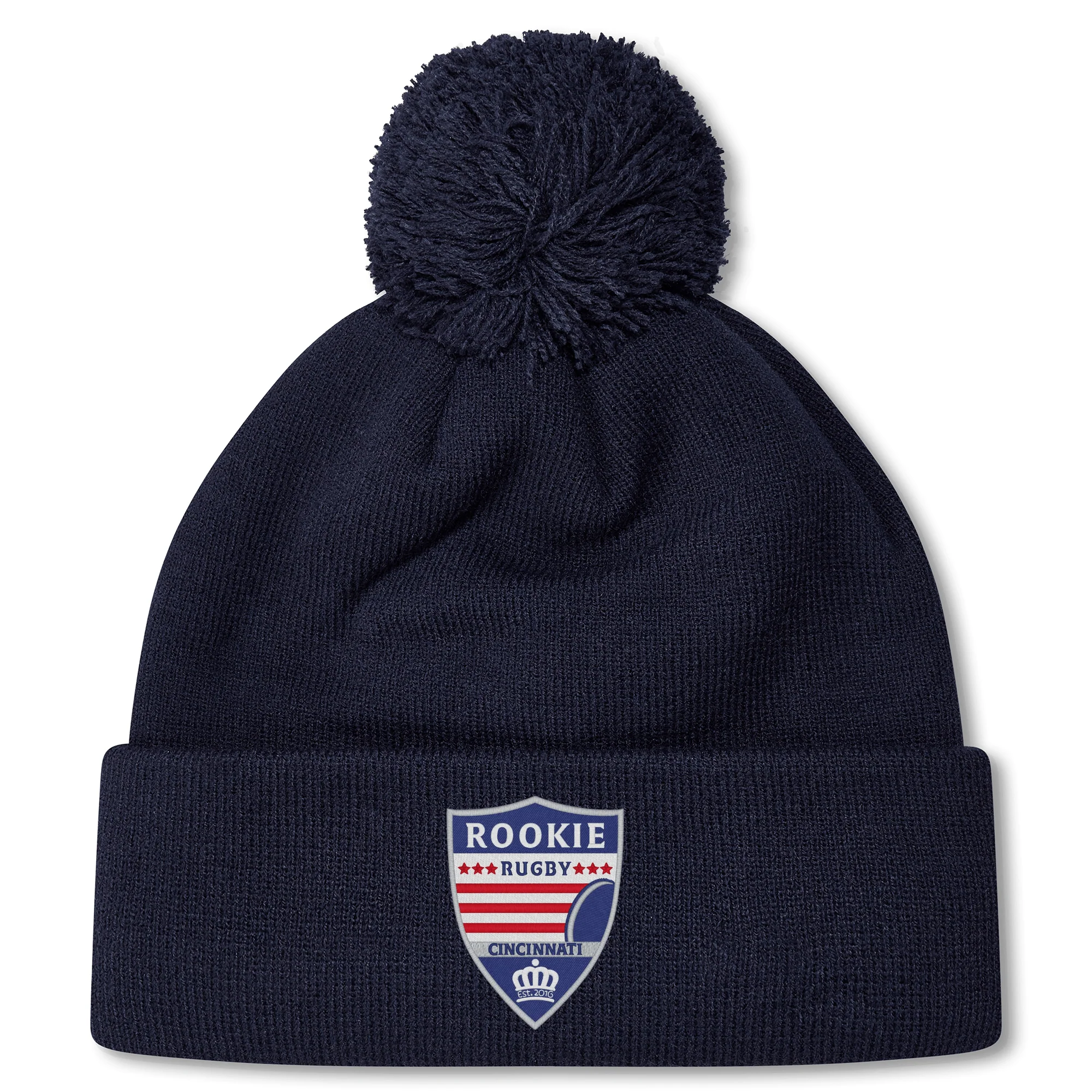 Cincinnati Rookie Rugby Pom Pom Beanie by Canterbury