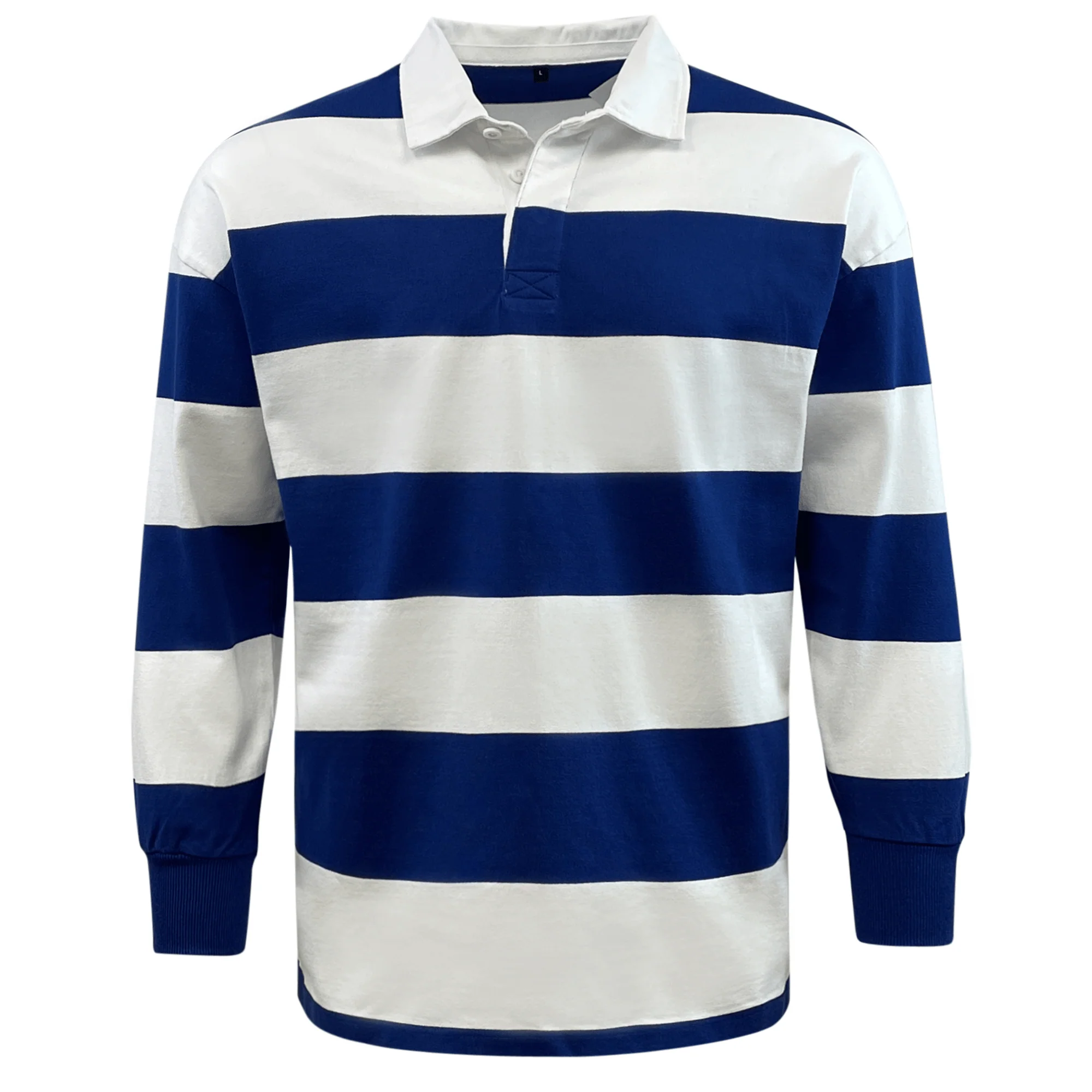 Classic Long Sleeve Hooped Rugby Jersey - Image 5