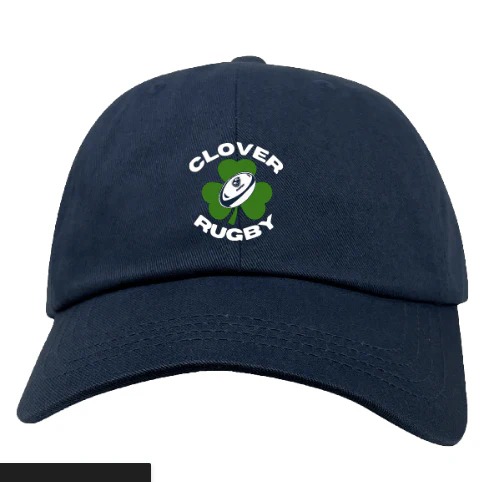 Clover Blue Eagles Rugby Adult Low-Profile Cotton Twill Dad Cap - Image 2