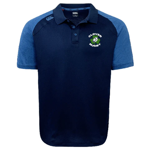 Clover Blue Eagles Rugby Elite Polo by Canterbury