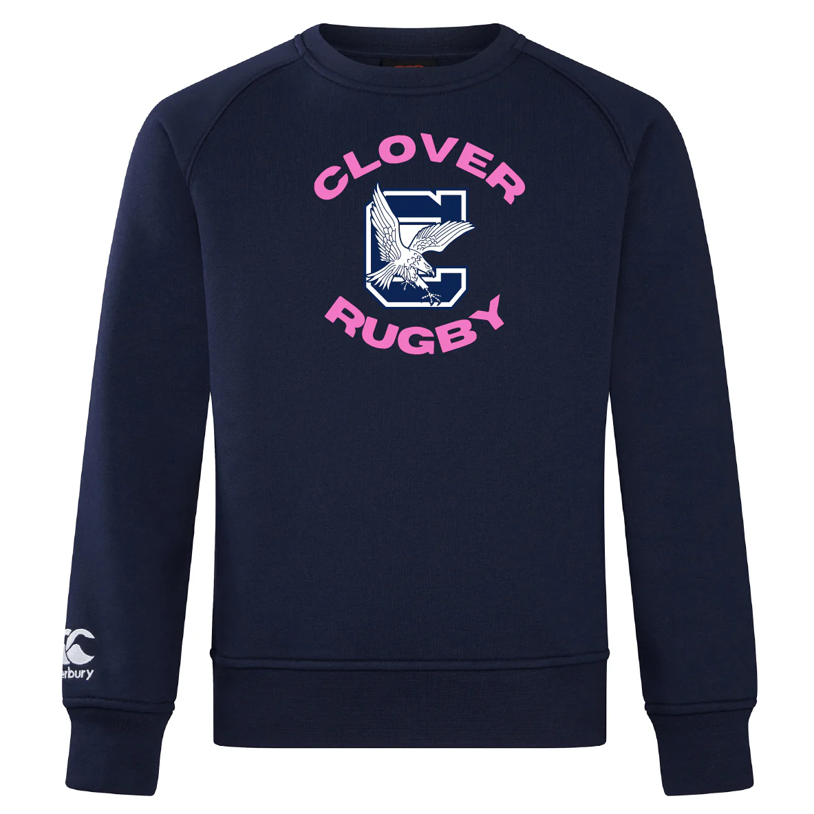 Clover Middle Girls Club Crew Sweatshirt by Canterbury - Image 2