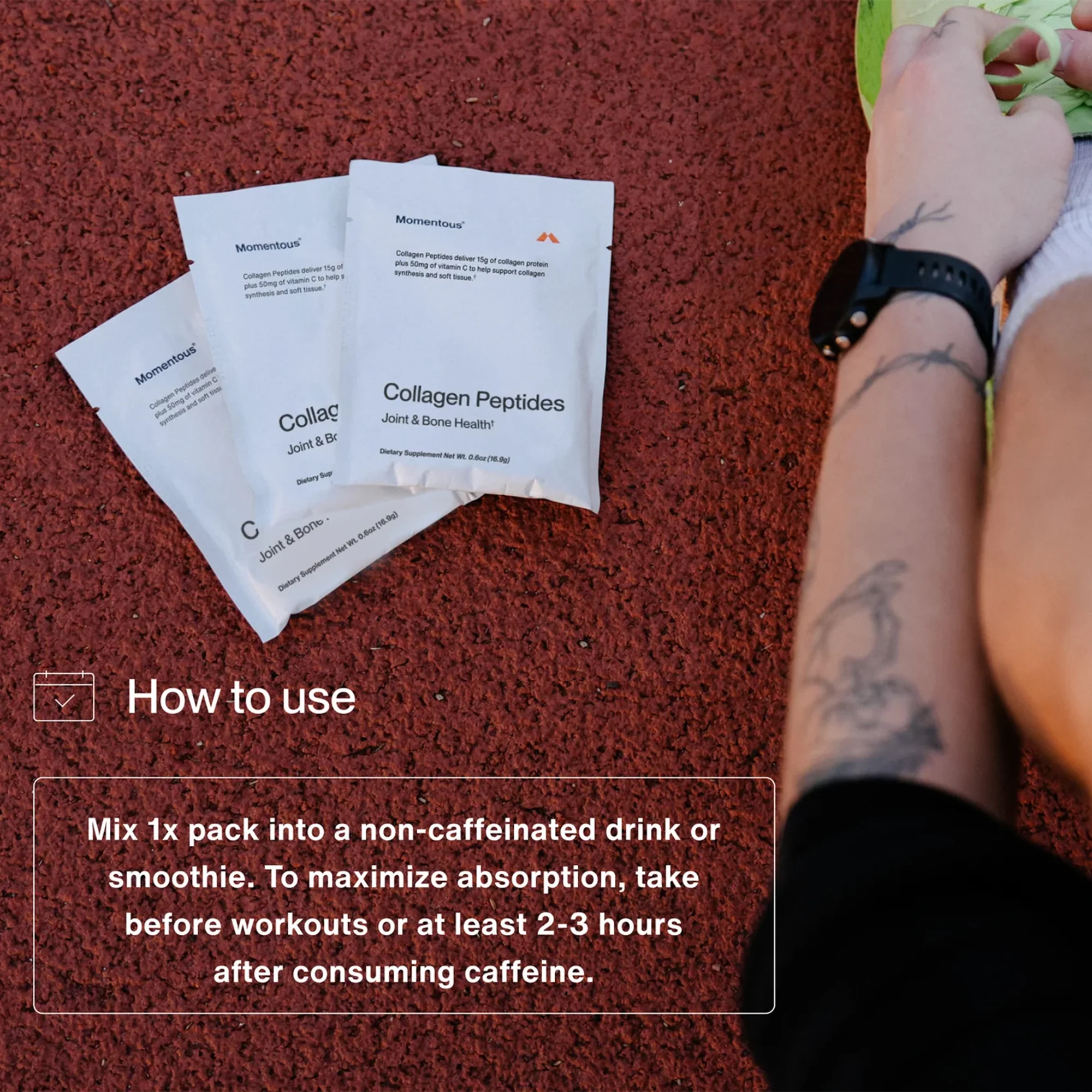 Momentous COLLAGEN PEPTIDES 10-Pack Travel Pouches - Image 4