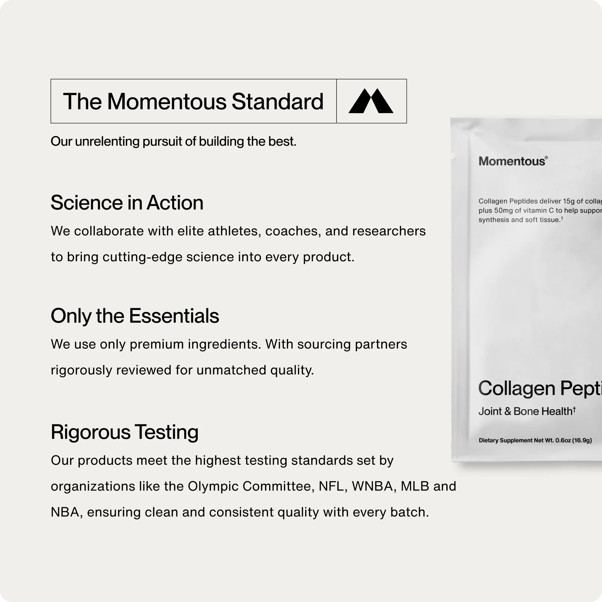 Momentous Collagen Peptides 10-Travel Packs - Image 7