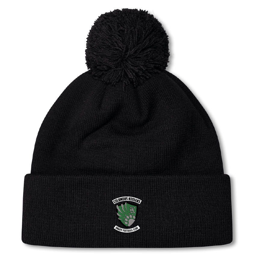 Columbus Kodiaks Full Color Logo Pom Pom Beanie by Canterbury