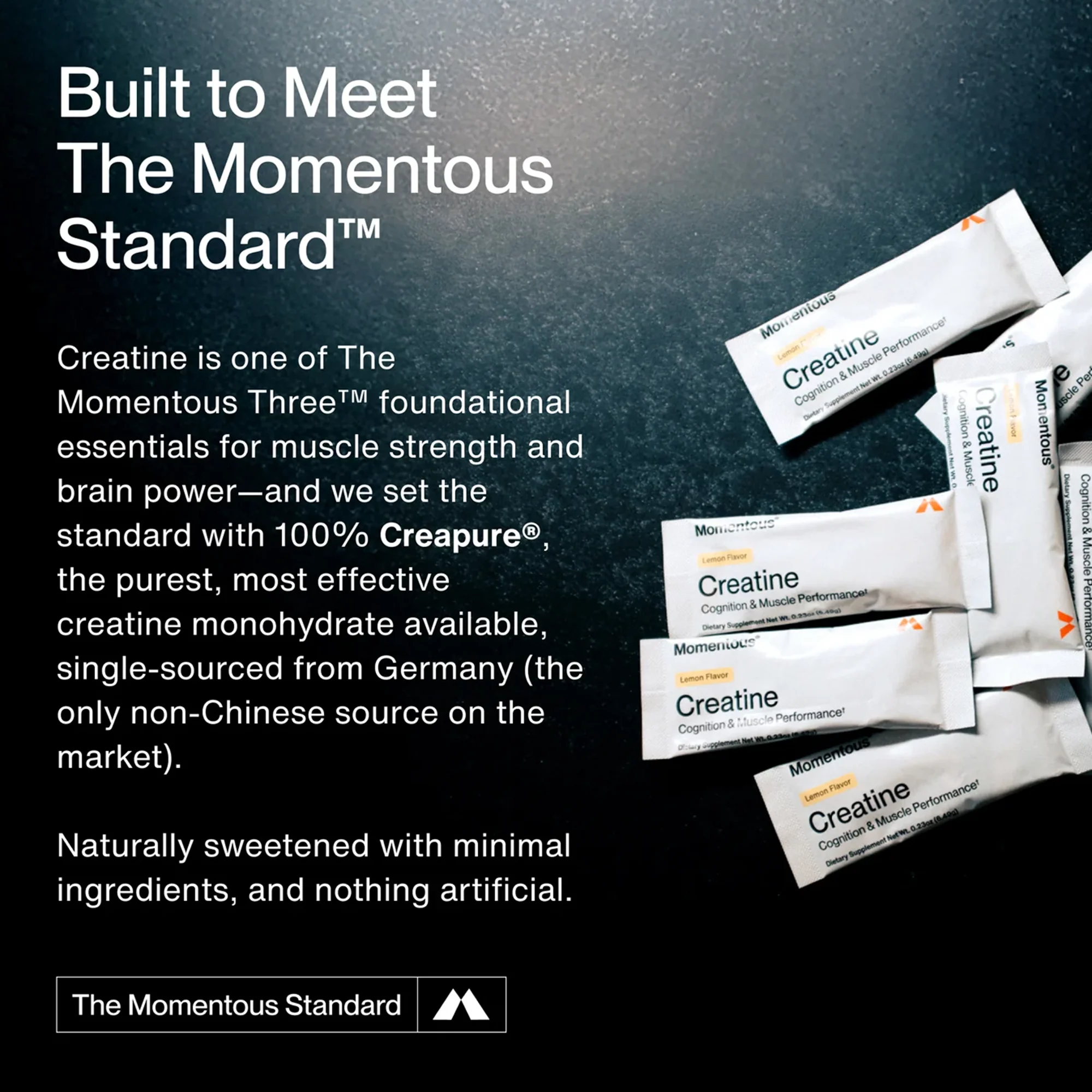 Momentous CREATINE - CREAPURE - Unflavored 15 Travel Packs - Image 4