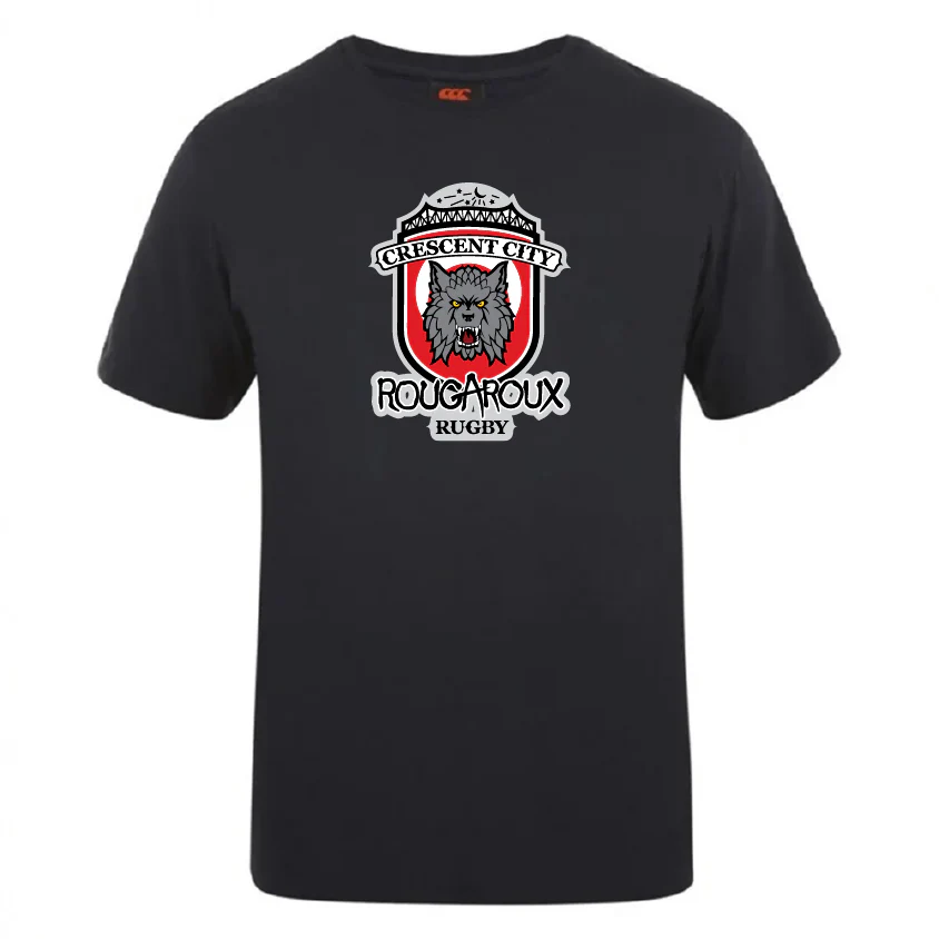 Crescent City Rougaroux Club Plain Tee by Canterbury