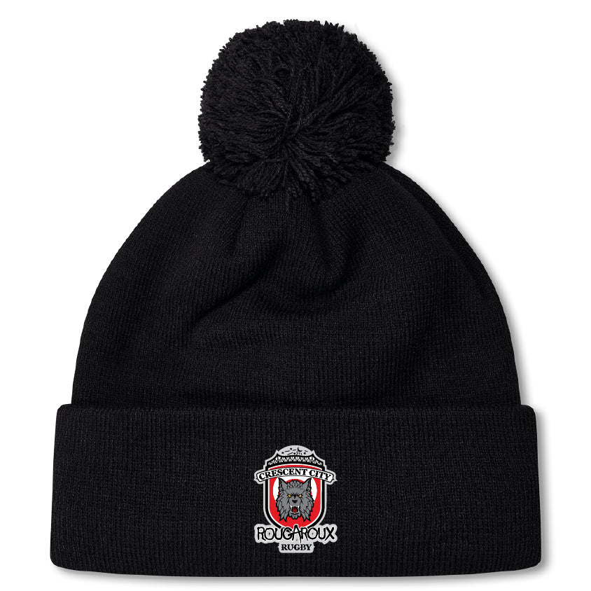 Crescent City Rougaroux Pom Pom Beanie by Canterbury