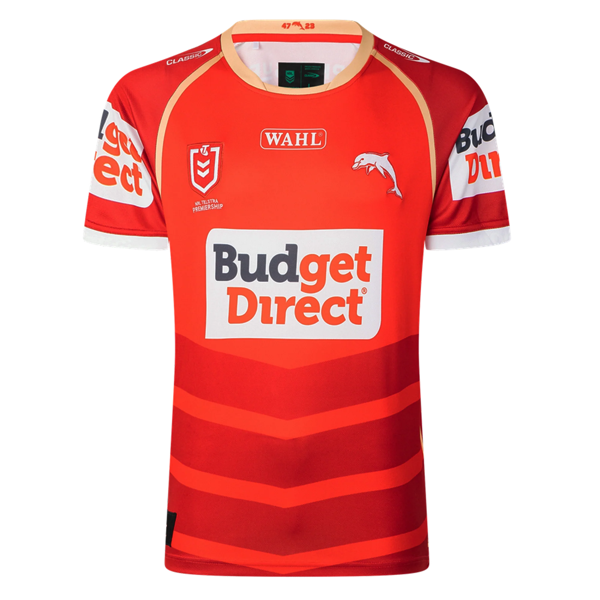 Dolphins NRL 26/27 Replica Home Jersey by Classic Sportswear
